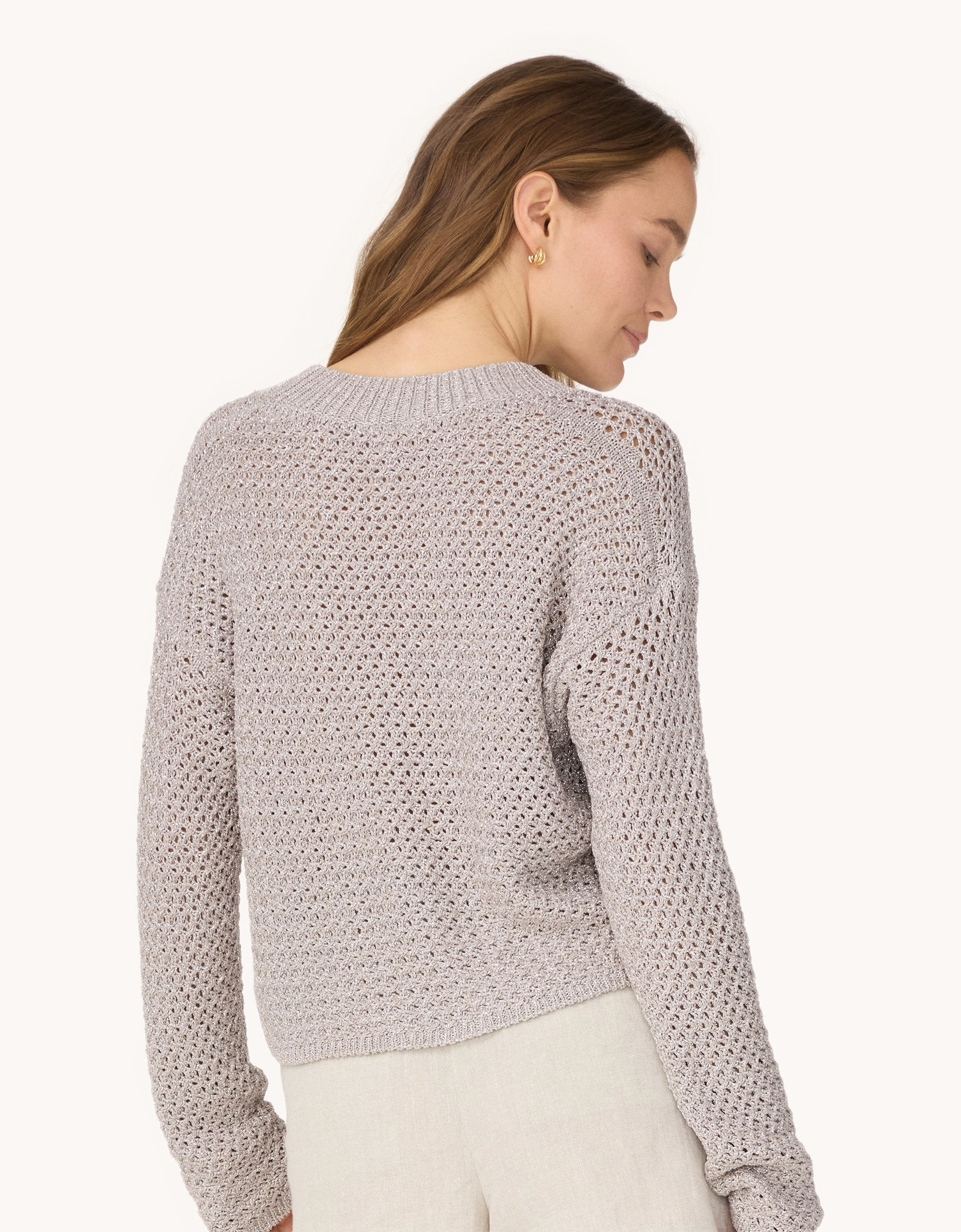 Unsubscribed Shimmer Cardigan Minimalist Fit Cozy Layer
