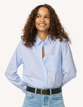 unsubscribed striped boyfriend shirt handmade touch