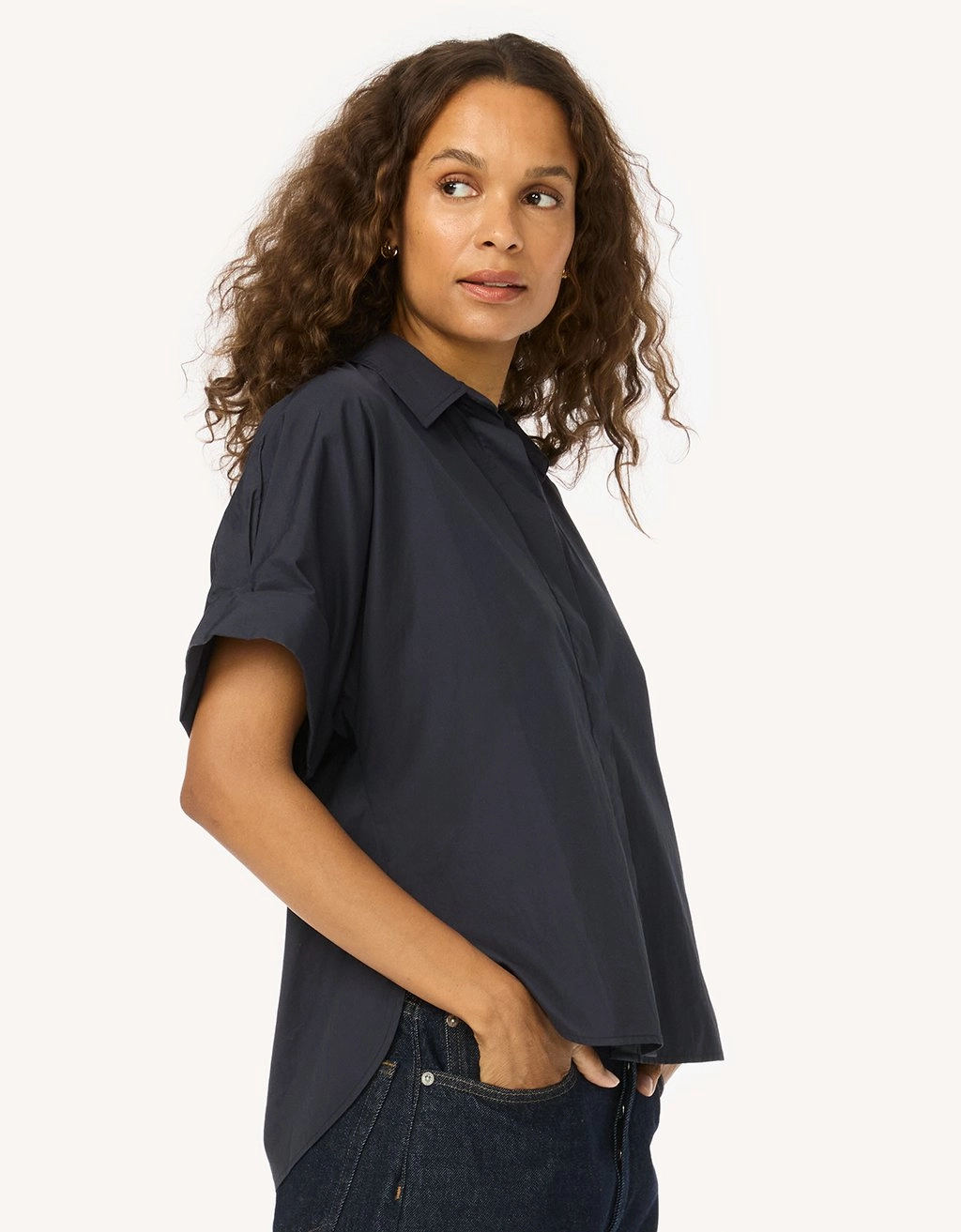 Unsubscribed Thomas Mason? Poplin Short Sleeve Button Down Shirt Winter Collection