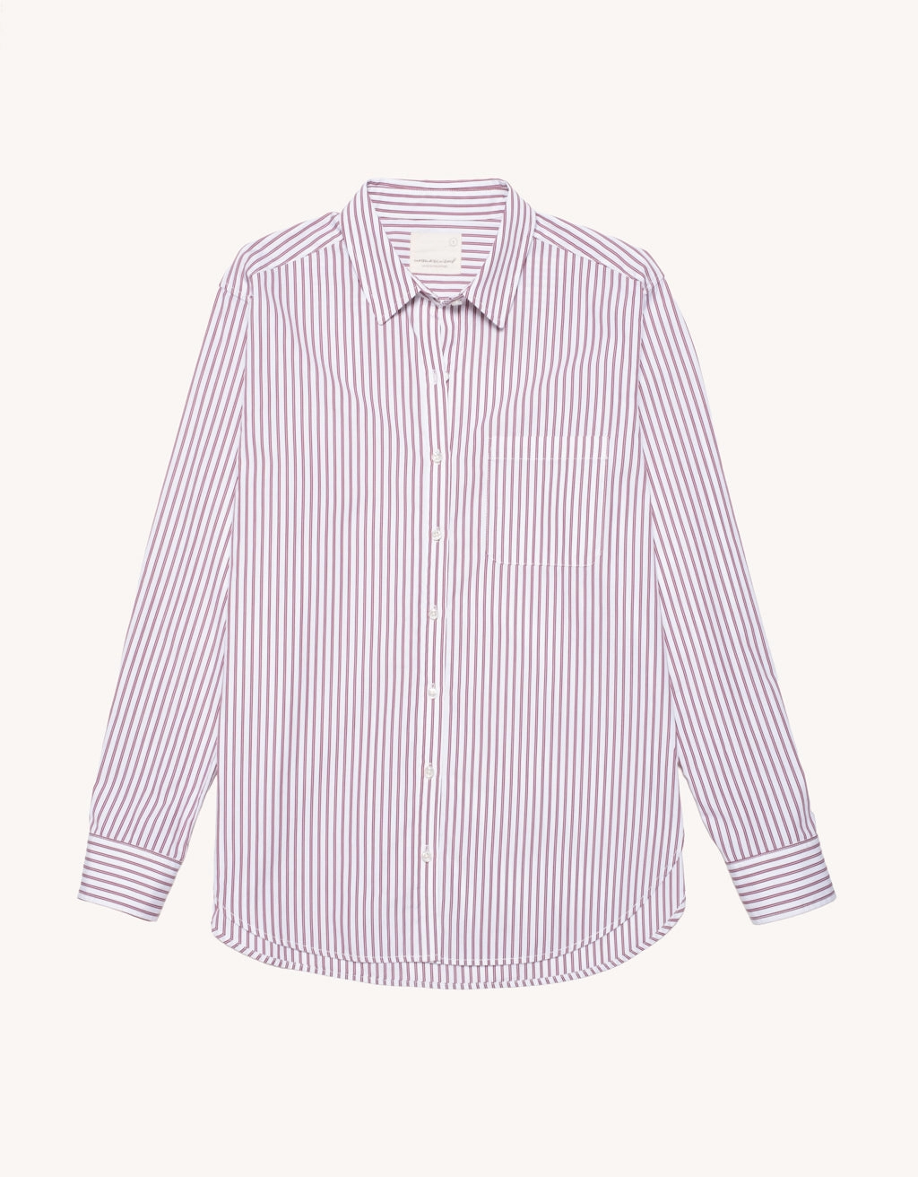 High-Quality Craftsmanship Unsubscribed Thomas Mason? Poplin Striped Boyfriend Shirt
