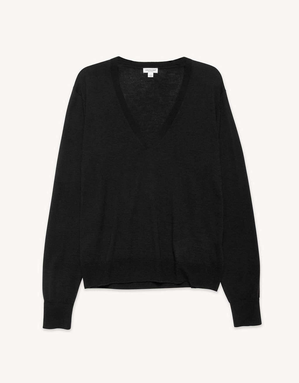 Unsubscribed Whisper-Weight Cashmere V-Neck Sweater Chill Vibe Layered Thermal Core