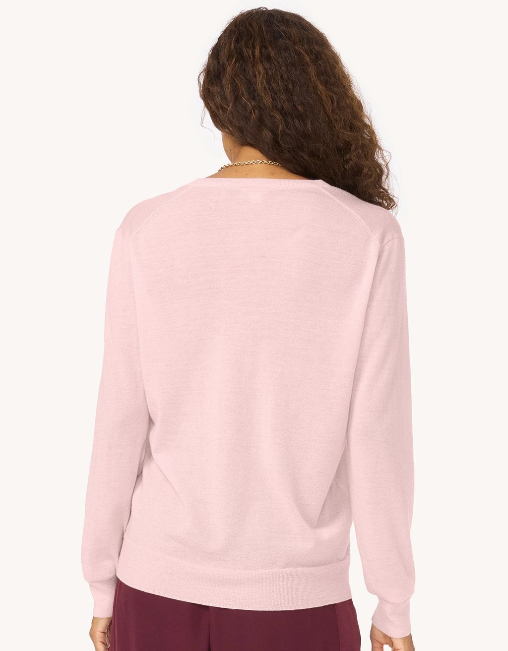 Unsubscribed Whisper-Weight Cashmere V-Neck Sweater Minimal Bulk