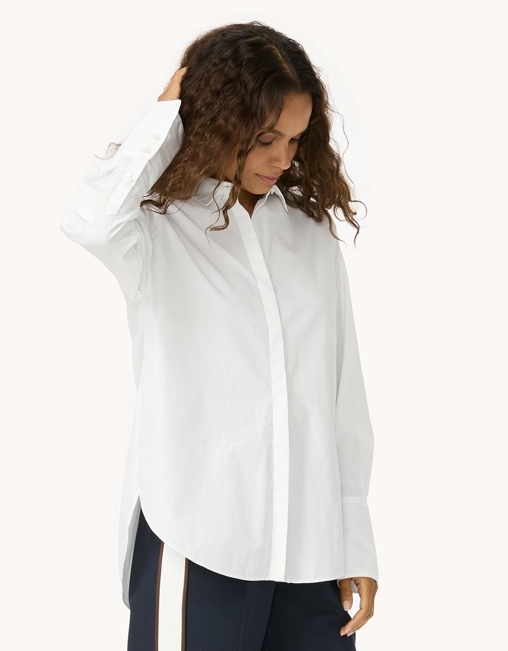 Summer Outfit Unsubsribed Thomas Mason? Poplin Clean Boyfriend Shirt