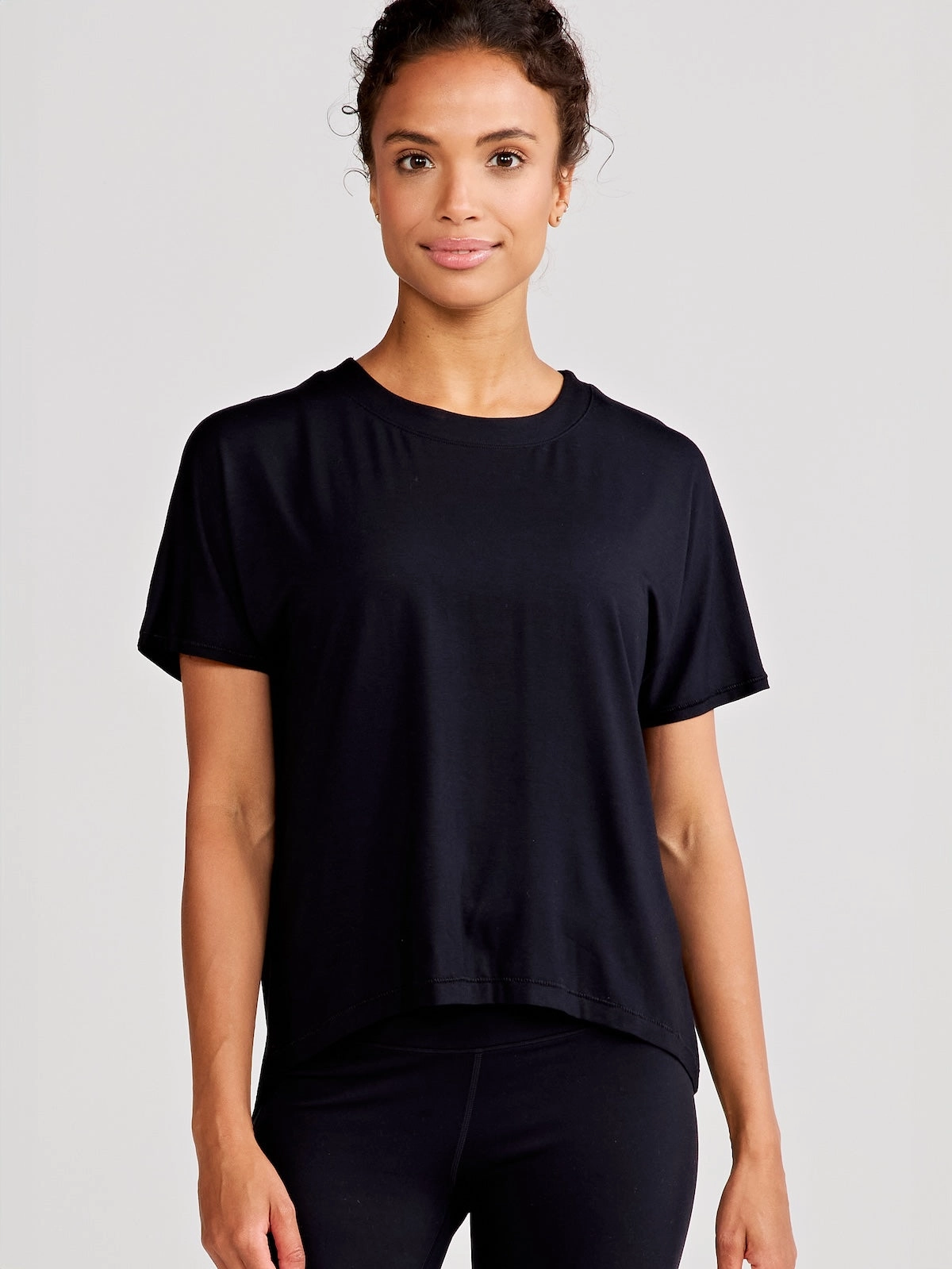 Outdoor Sports Cozy Stretch Uptown Luxe Cross Back T-Shirt