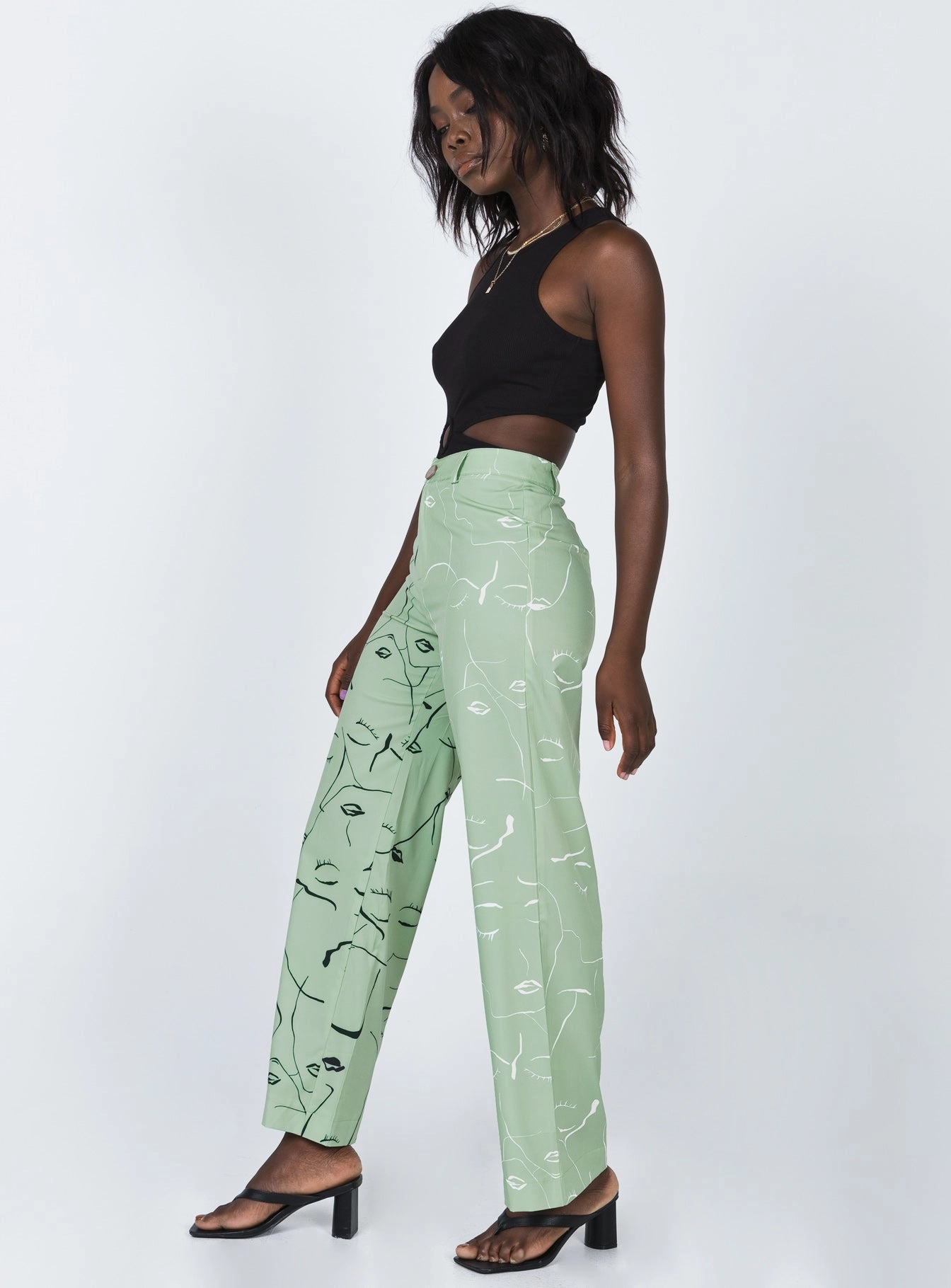 Face It Pants Green Active Motion Quick Comfort Design