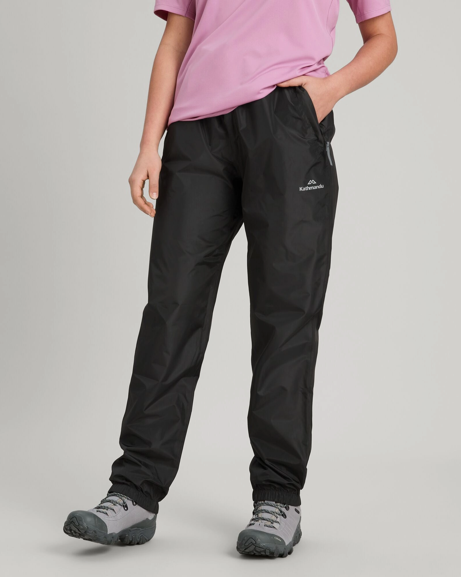 Pocket-it 2-layer Rain Pants - Black Comfy Vibes Stretch Material