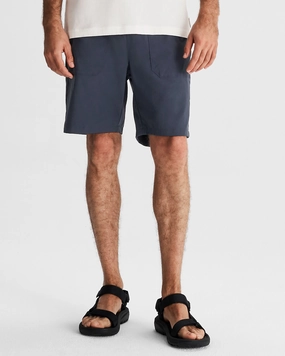 shrink - resistant Minimal Waistband Men's Miro Pull On 8" Shorts - Pure Navy