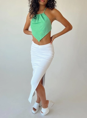 Abigail Midi Skirt White Pastel tone