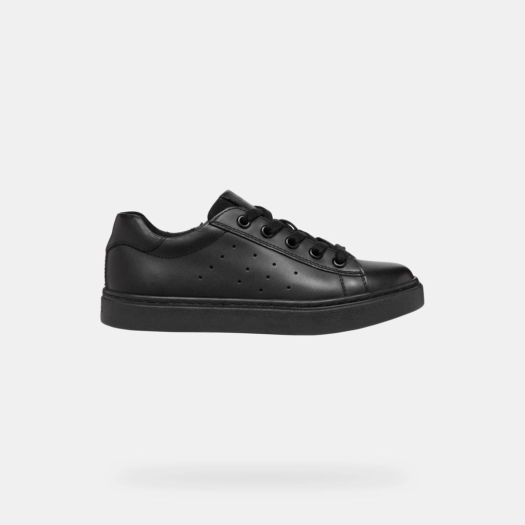 Geox Black Nashik Junior Sneaker Quick Jog Break Run