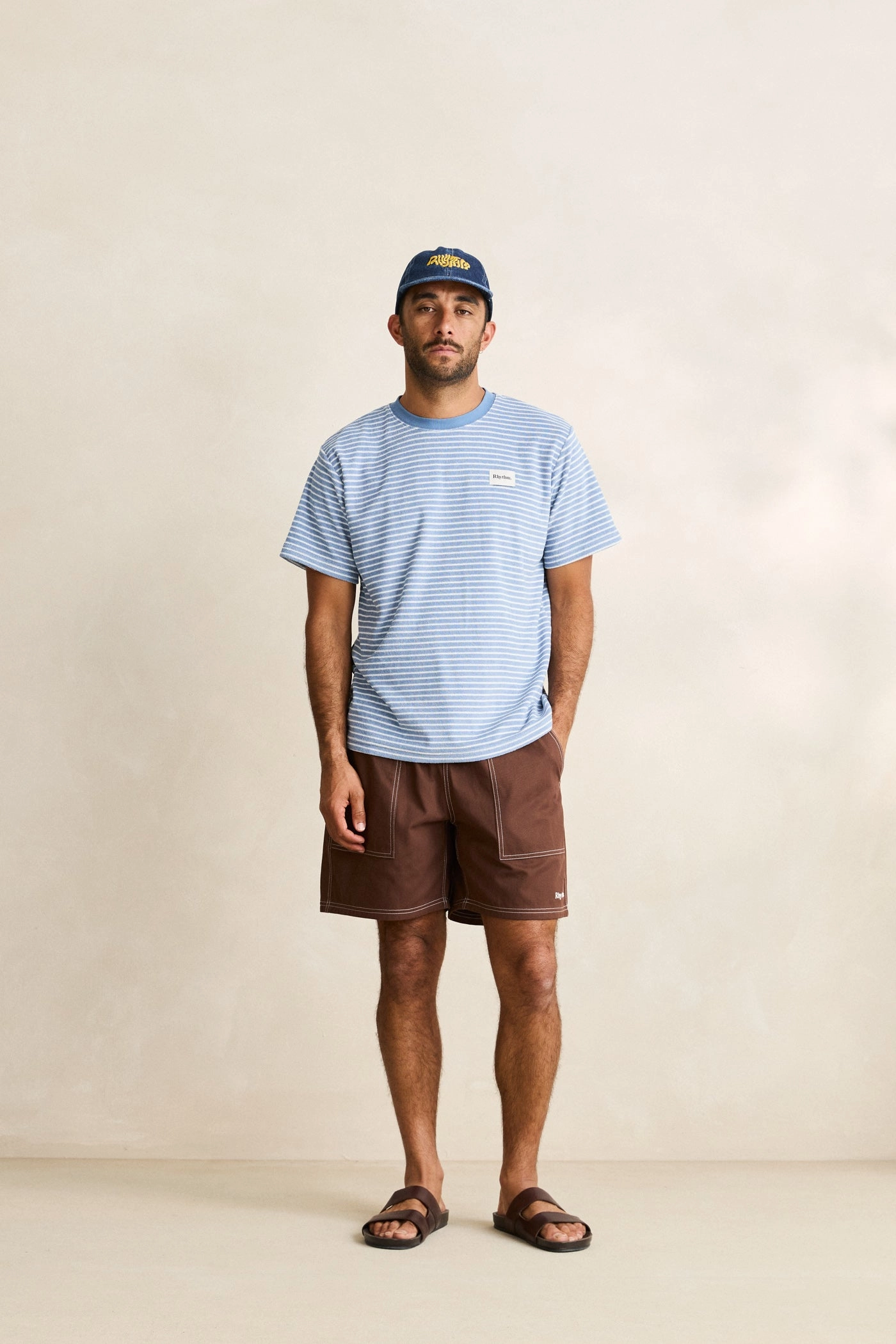 Contrast Stitch Jam Chocolate TaglessLabeling Balanced Fit