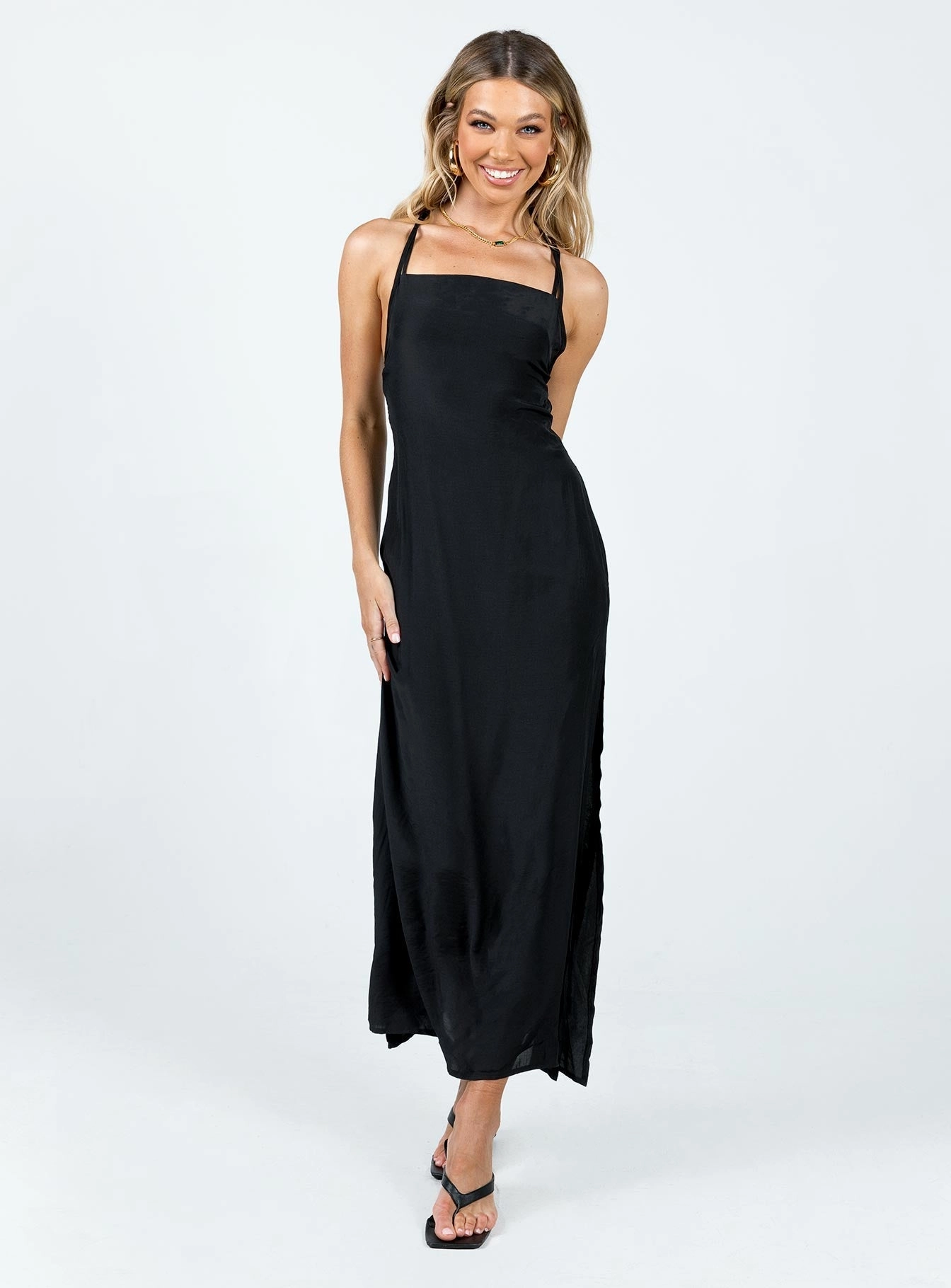 Centomo Maxi Dress Black Layer Light