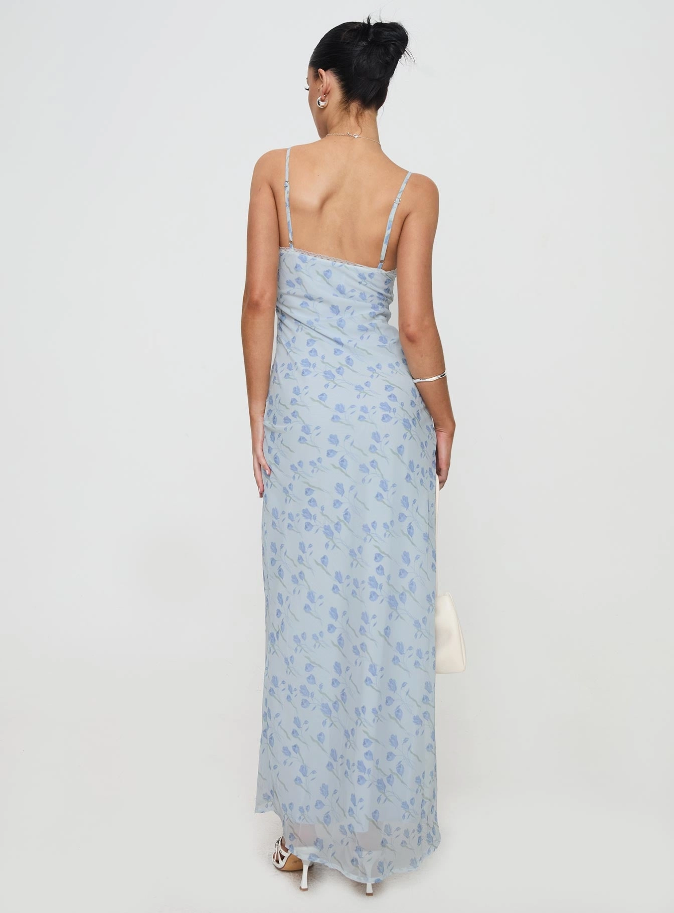 Versatile Edge Fashionable Cut Valencia Maxi Dress Blue Floral