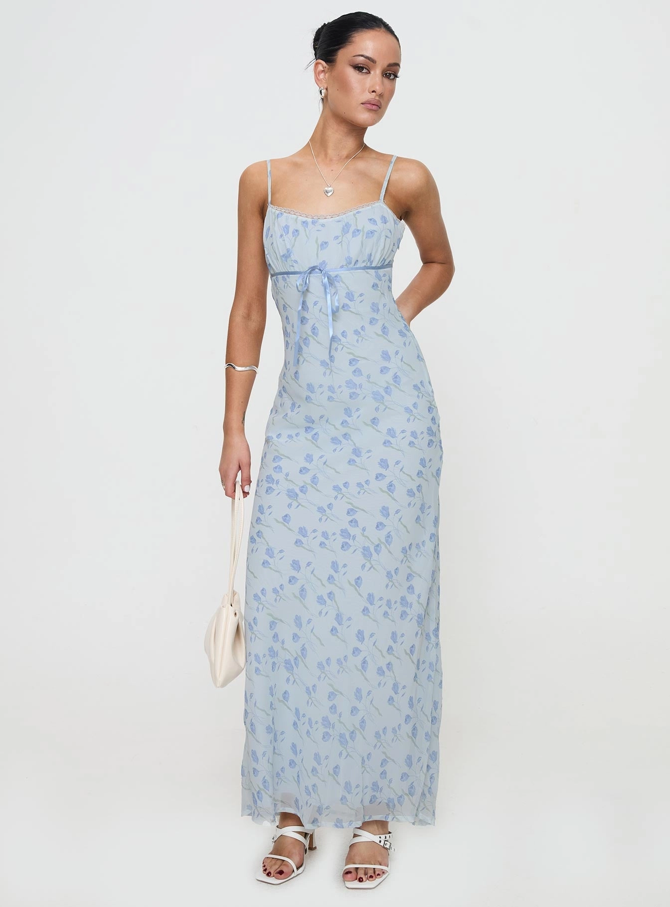 Clean Mood Valencia Maxi Dress Blue Floral