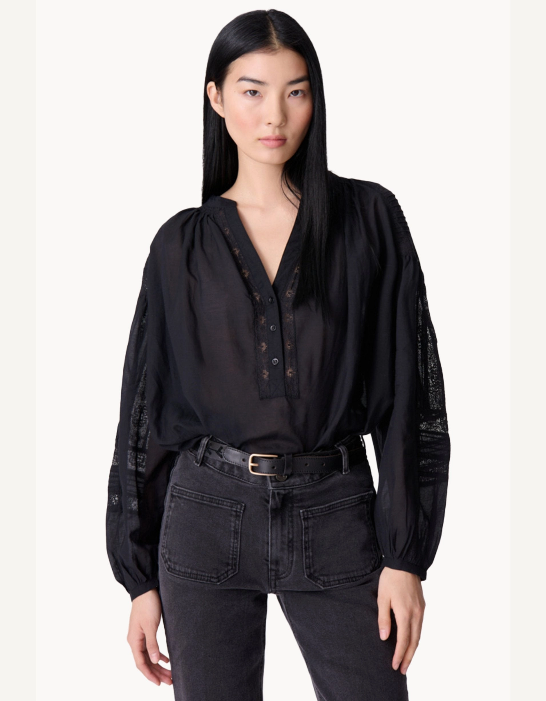 Vanessa Bruno Nipoa Blouse Embellished Neckline