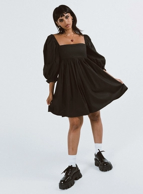 Bohen Mini Dress Black Light Aesthetic