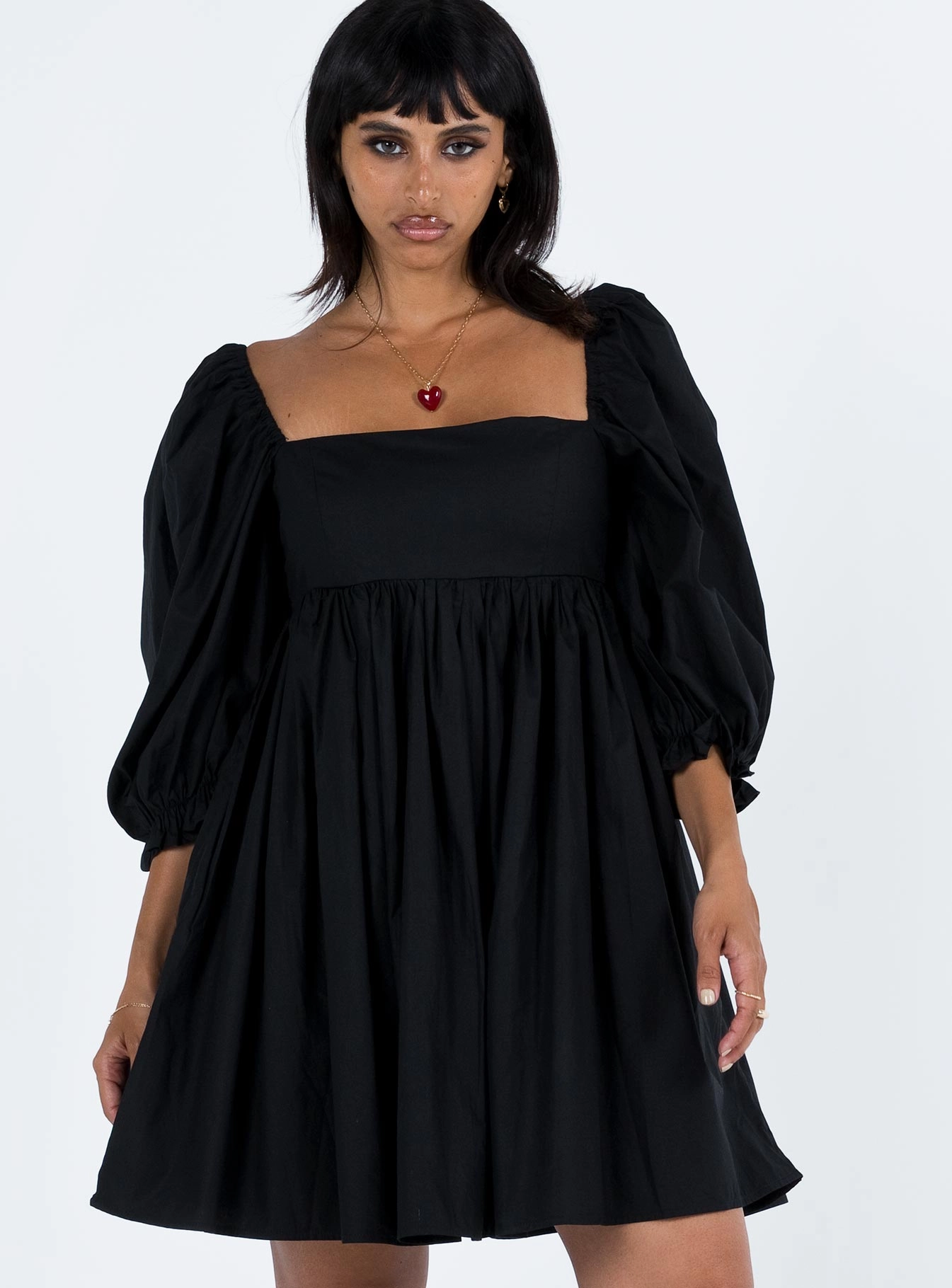 Bohen Mini Dress Black Trendy Silhouette Minimalist Look
