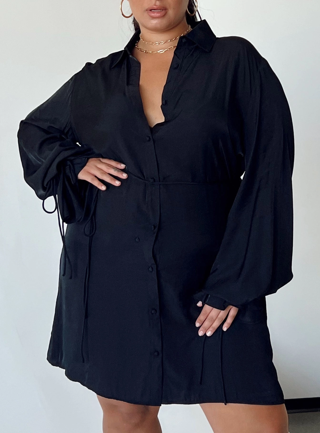 Forbidden Mini Dress Black Curve Soft Tone