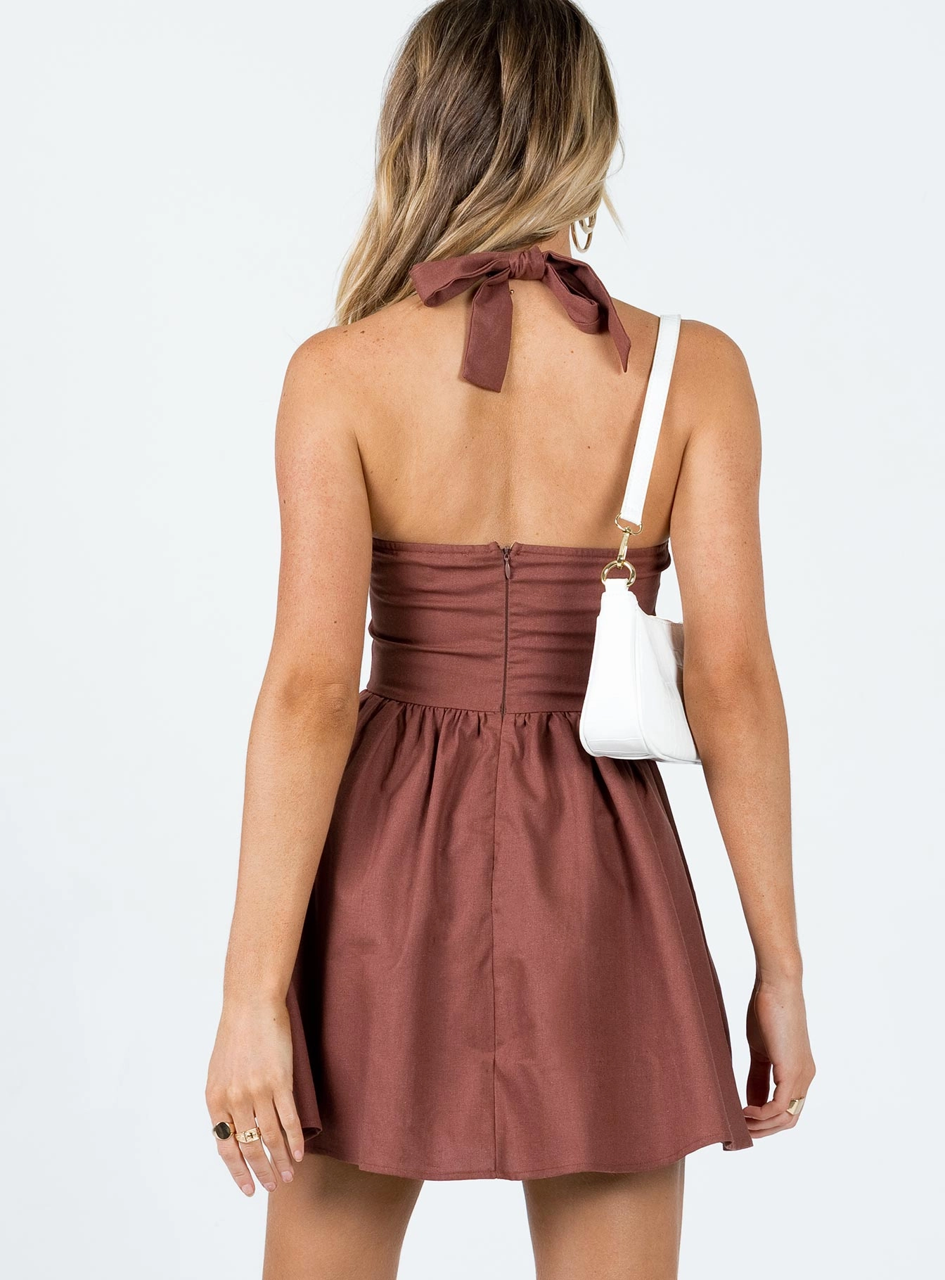 Cozy Look Lyle Mini Dress Brown