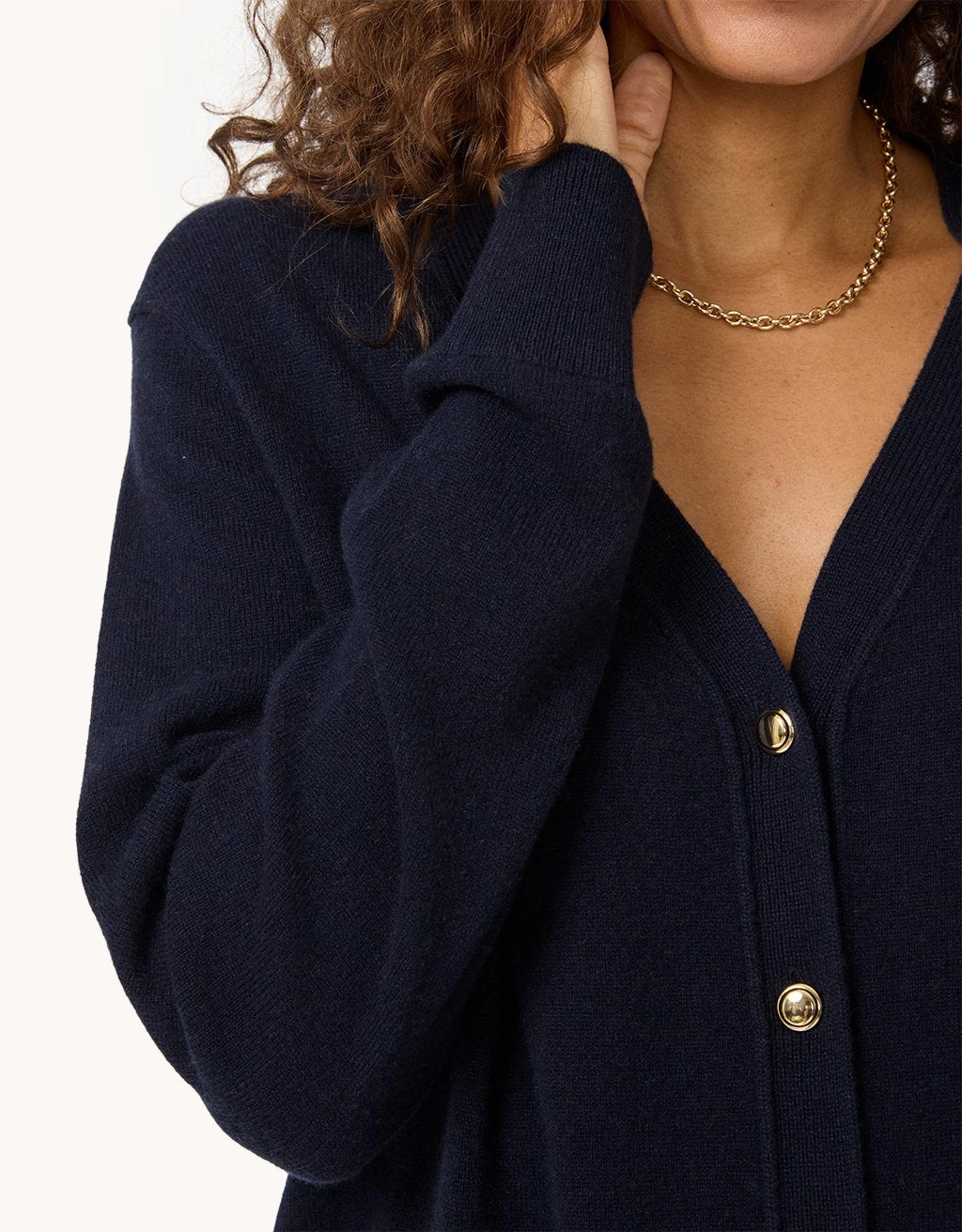 Cold-Weather Layer Flexible Comfort Unsubscribed Everyday-Weight Cashmere Boyfriend Cardigan