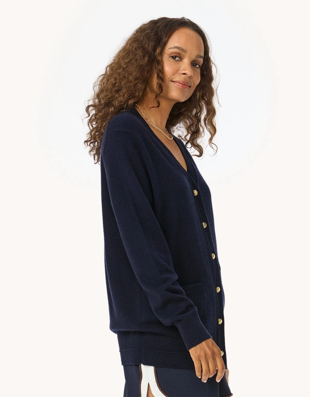 Unsubscribed Everyday-Weight Cashmere Boyfriend Cardigan Sport Performance Fit