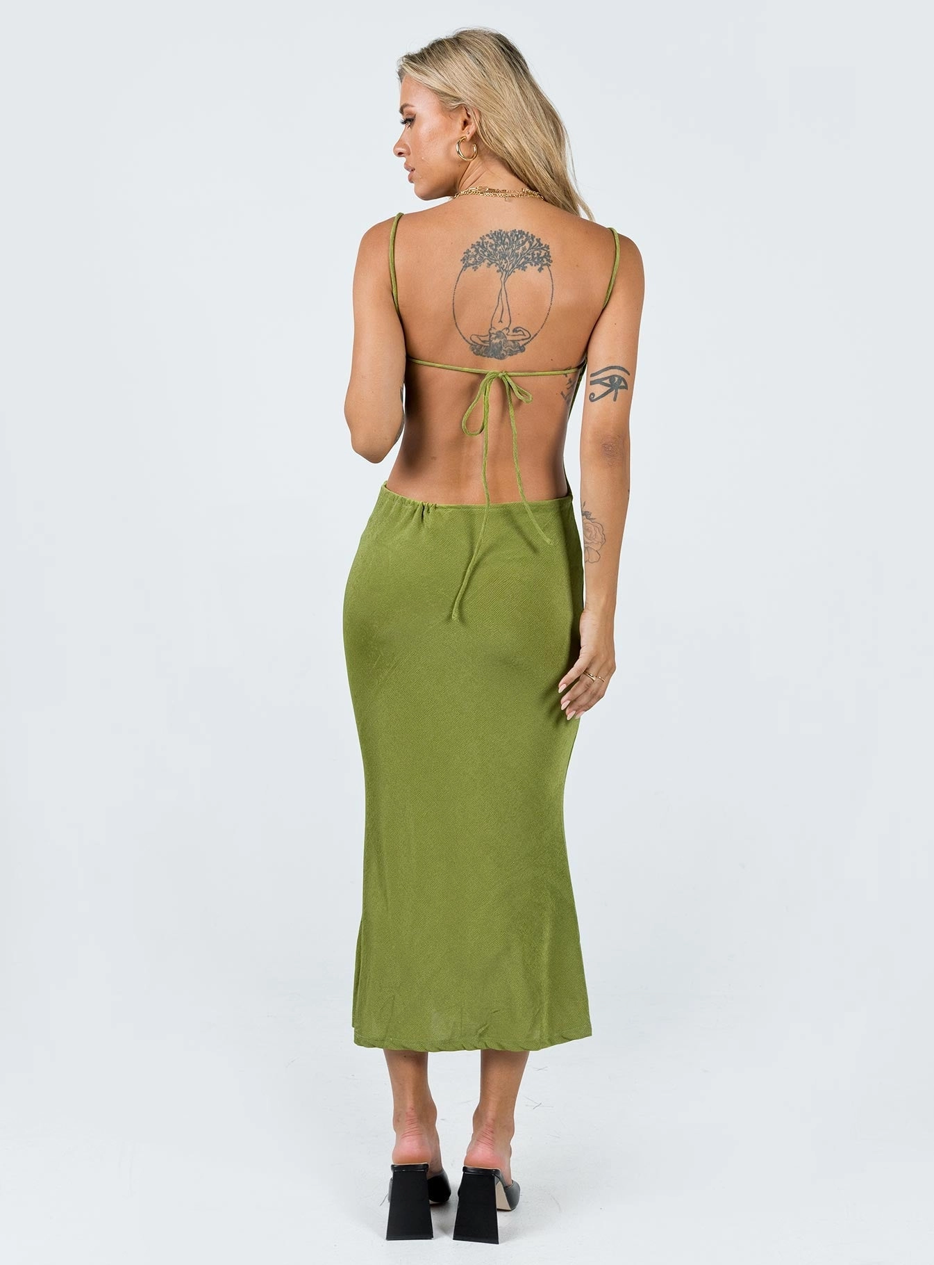 QuickDryTechnology Thermal-Lined Milpera Maxi Dress Green