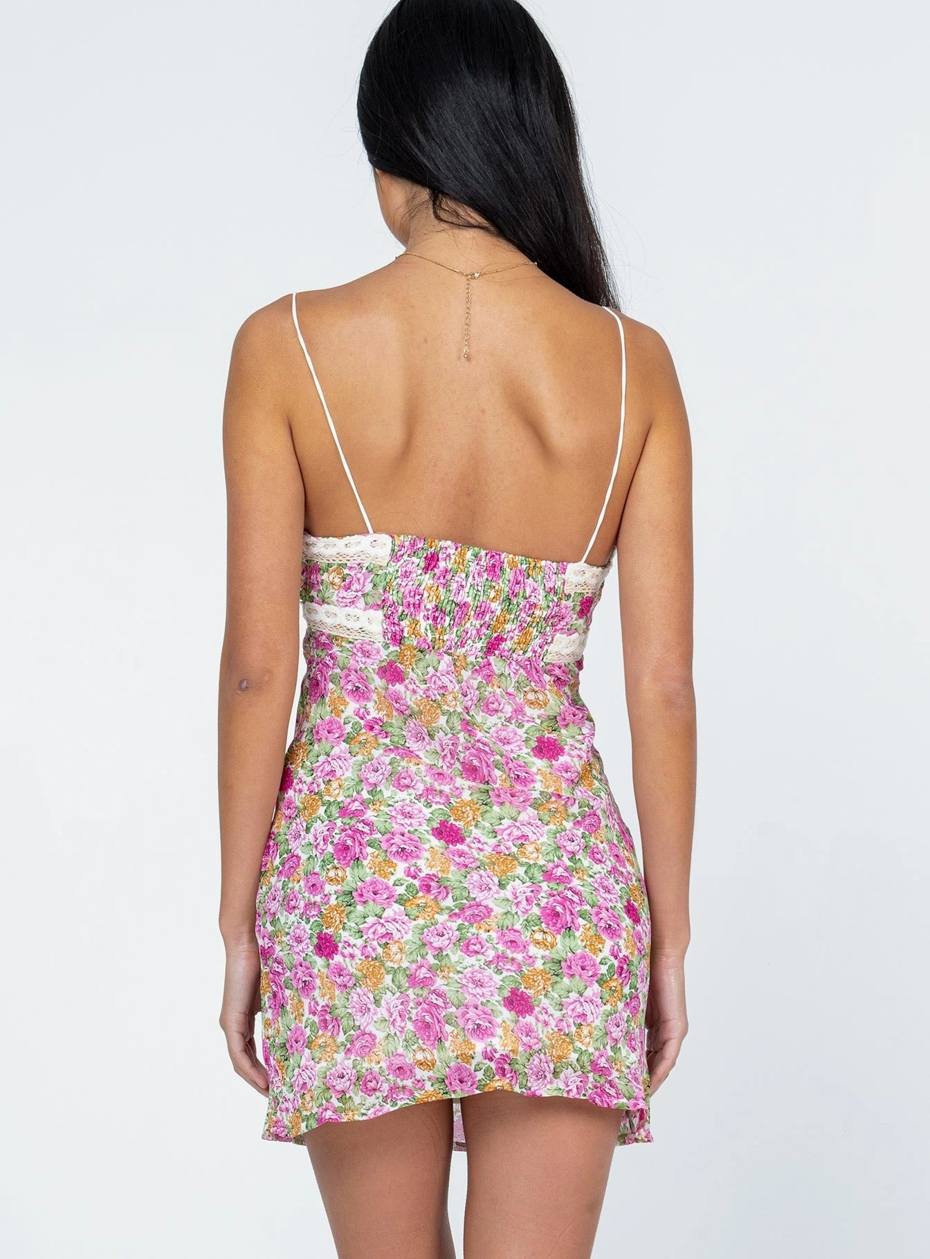 Shine Moment Emilee Mini Dress Pink Floral
