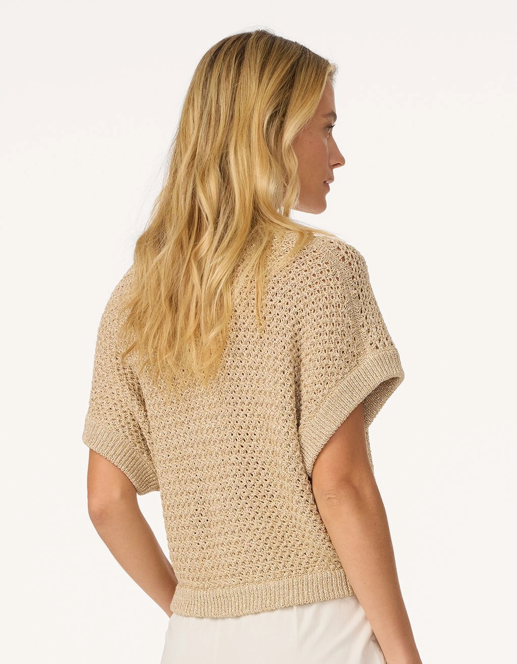 Casual Warmth Timeless Cozy unsubscribed open stitch shimmer sweater