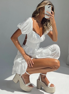 Office Tone Urban Minimalism Danny Mini Dress White