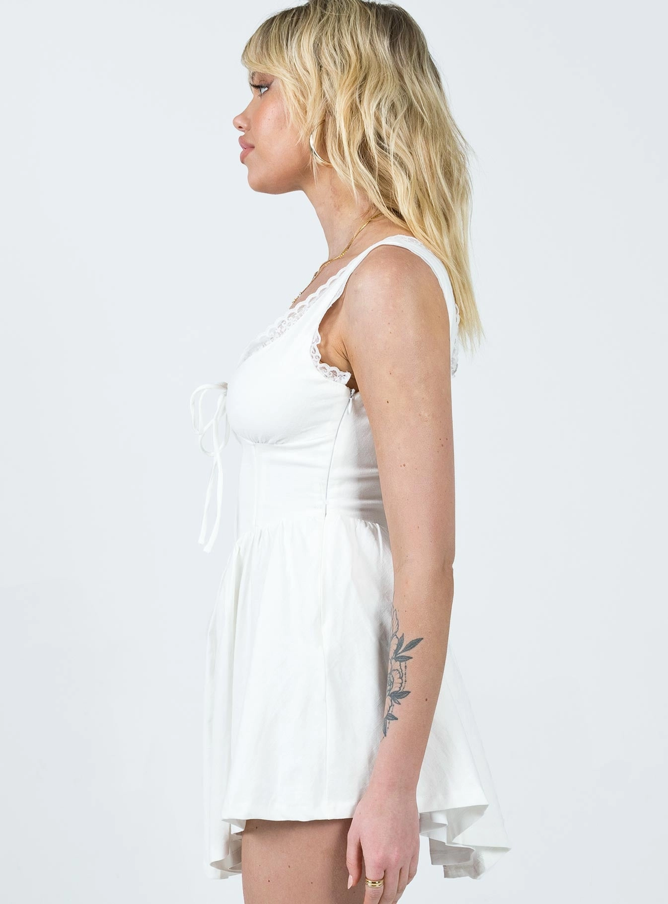 Festive Mood Water-resistant Scarlett Mini Dress White