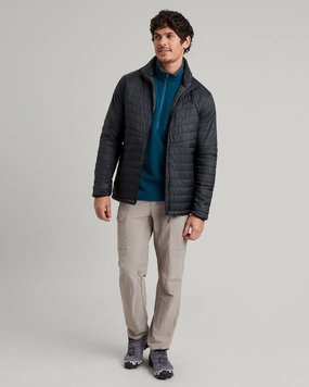 FullCoverageHood Non Bulky Profile Heli R Men's novaLOFT Jacket - Black Stingray