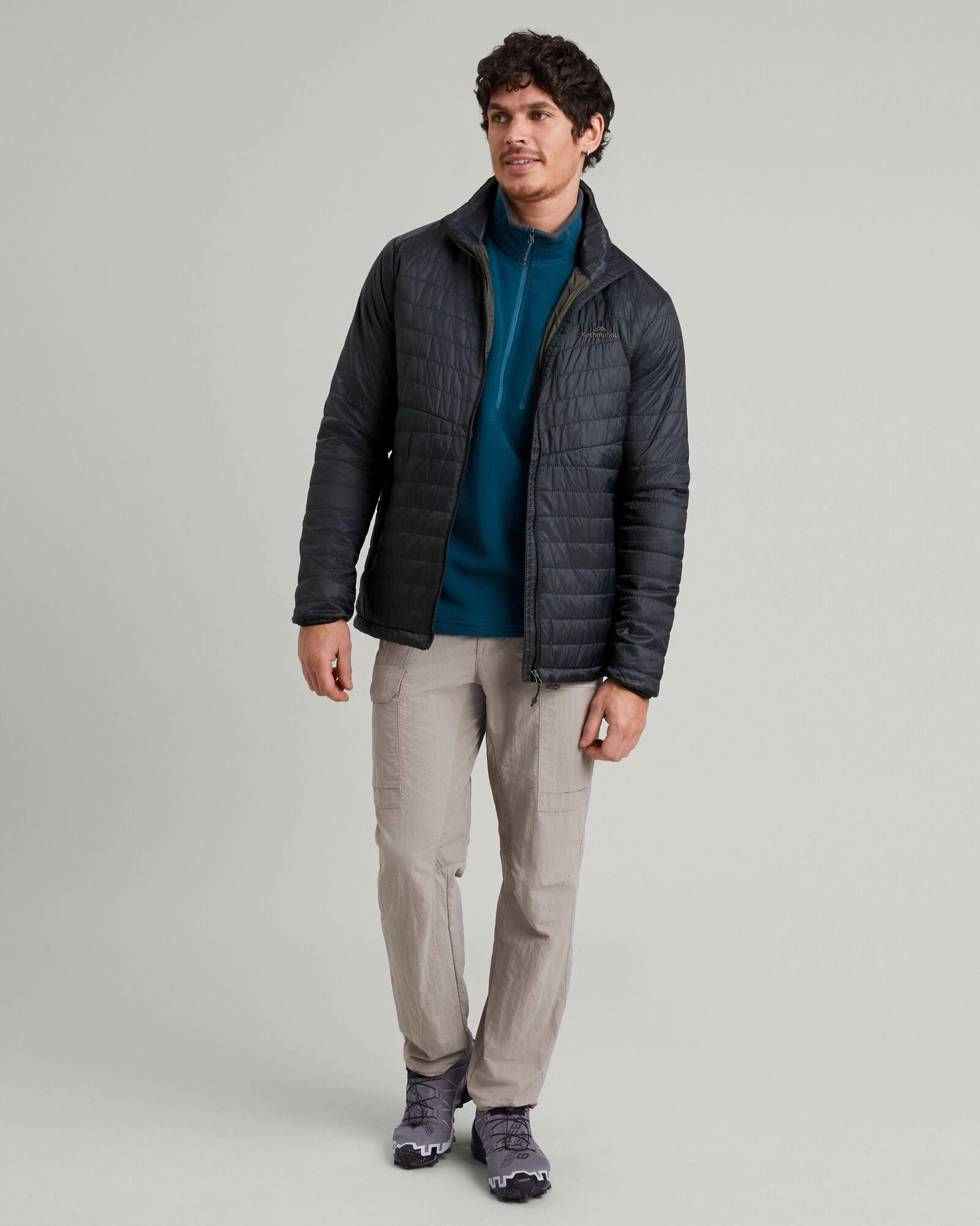 FullCoverageHood Non Bulky Profile Heli R Men's novaLOFT Jacket - Black Stingray