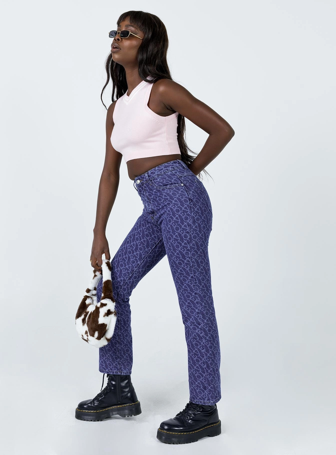 Work Ready Soft Gym Ready Vibrant Bold Love Lounge Denim Jeans