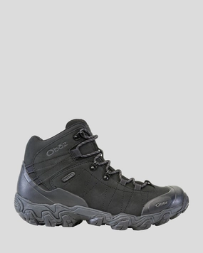 Rocky Trail Weekend Trek Men's Oboz Bridger Mid Hiking Boots - Wide  - Black Sea