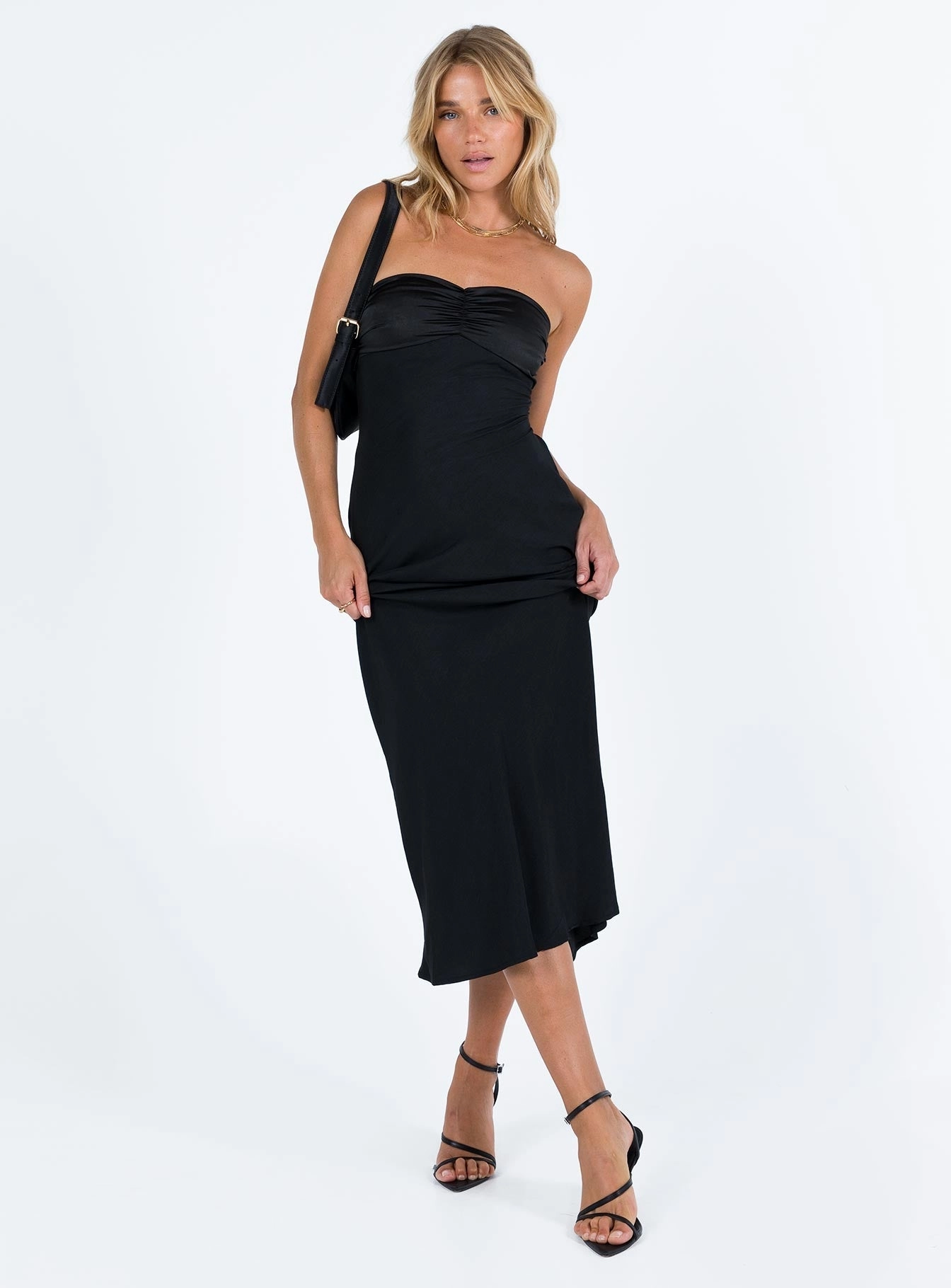 Light Mood FadeResistantColor Abeila Midi Dress Black