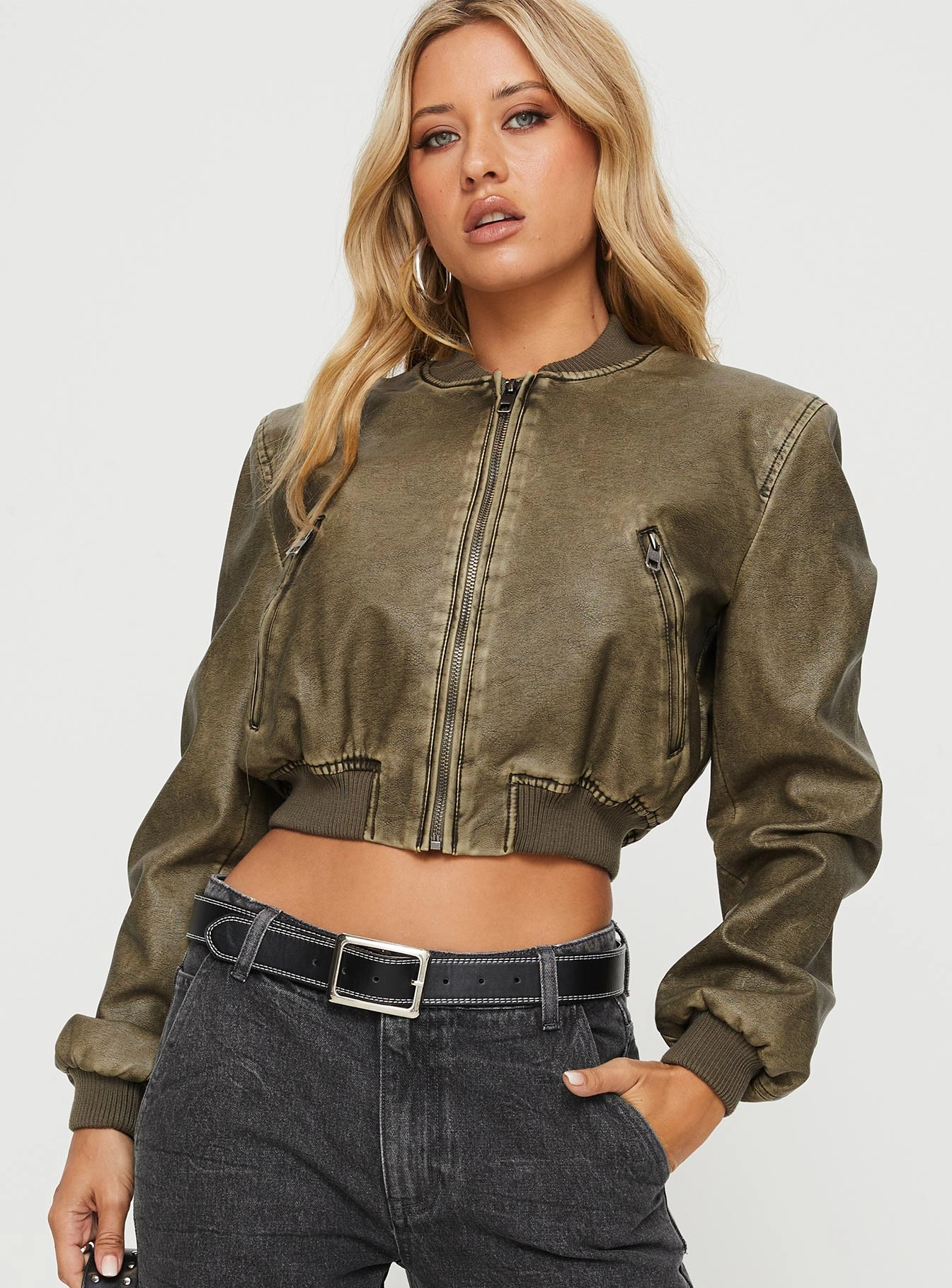 Allure Bomber Jacket Ash Fade Resistant Dye