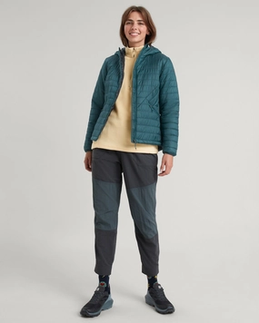 Heli R Women's novaLOFT Hooded Jacket - Deep Lagoon Warmth Retention Technology