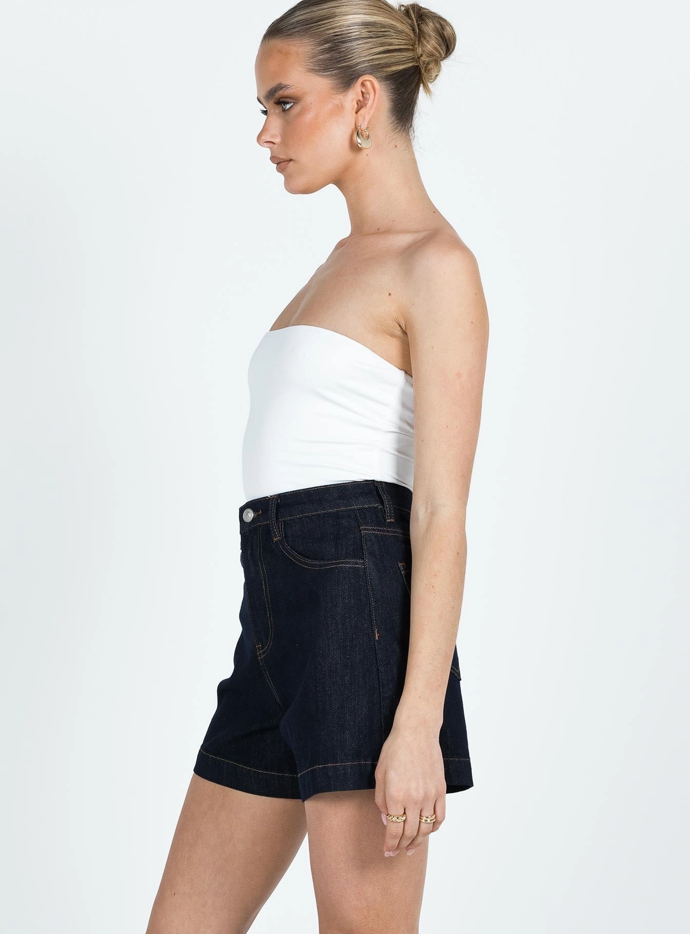 Durable Weave Sweat Wicking Channels Whitaker Shorts Dark Denim