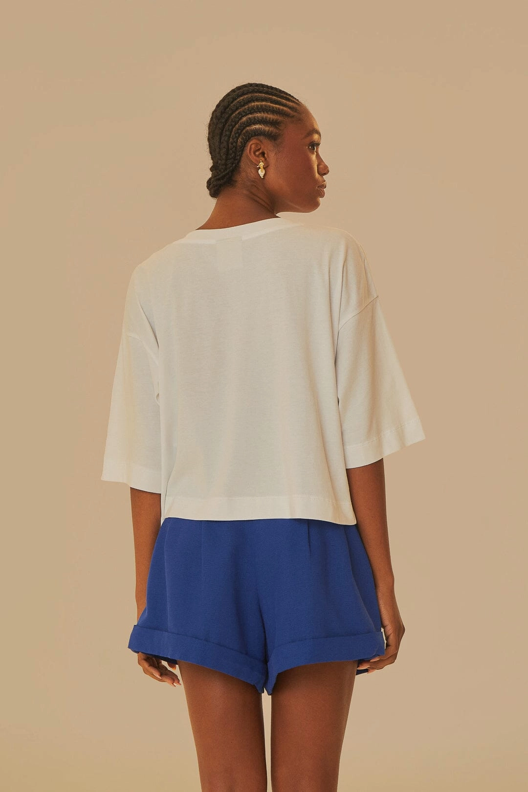 White Farm Rio Organic Cotton T-Shirt Easy Look Stone Wash Process