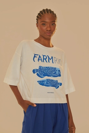 Soft Design Travel Essential White Farm Rio Organic Cotton T-Shirt