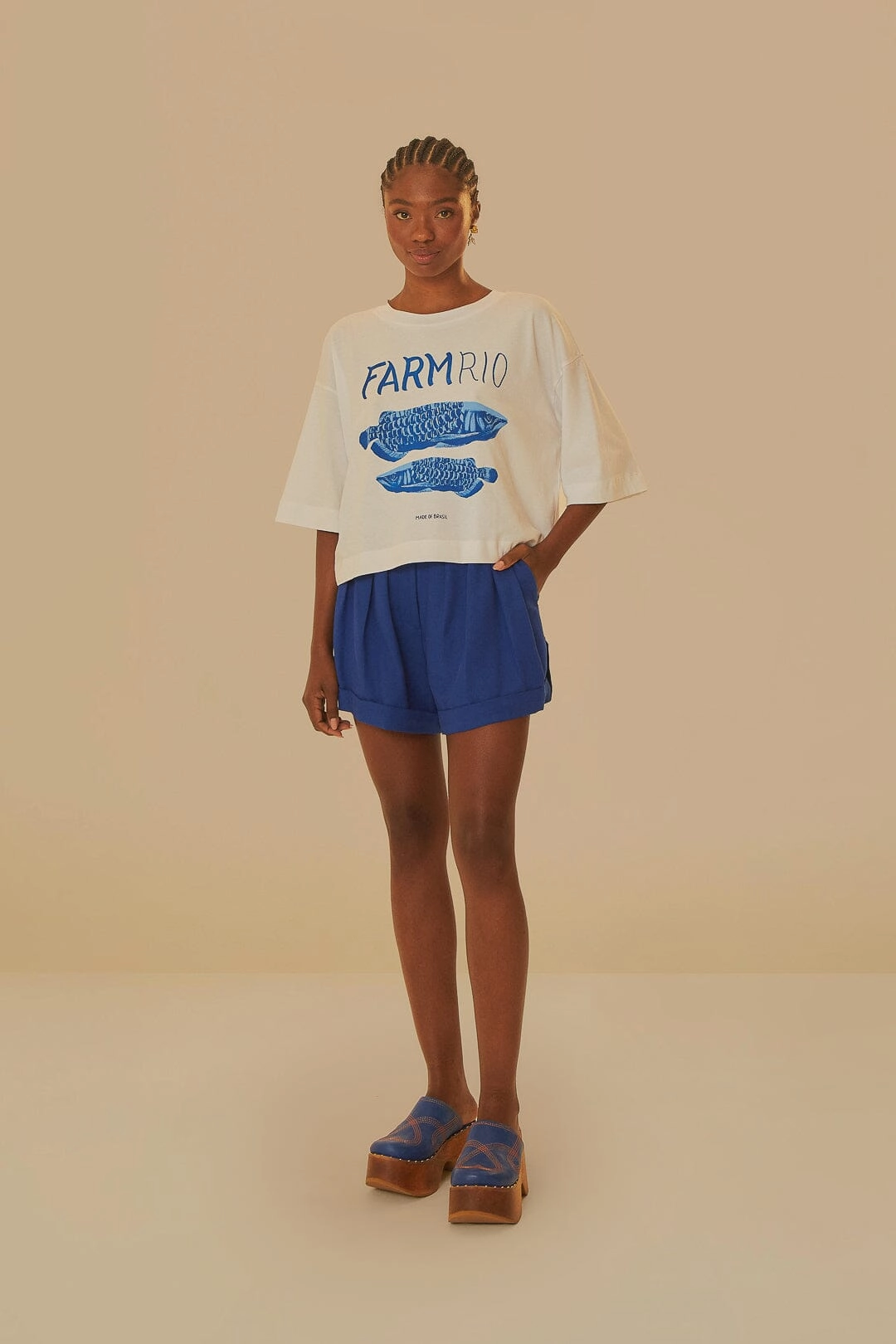 Quick Fit White Farm Rio Organic Cotton T-Shirt