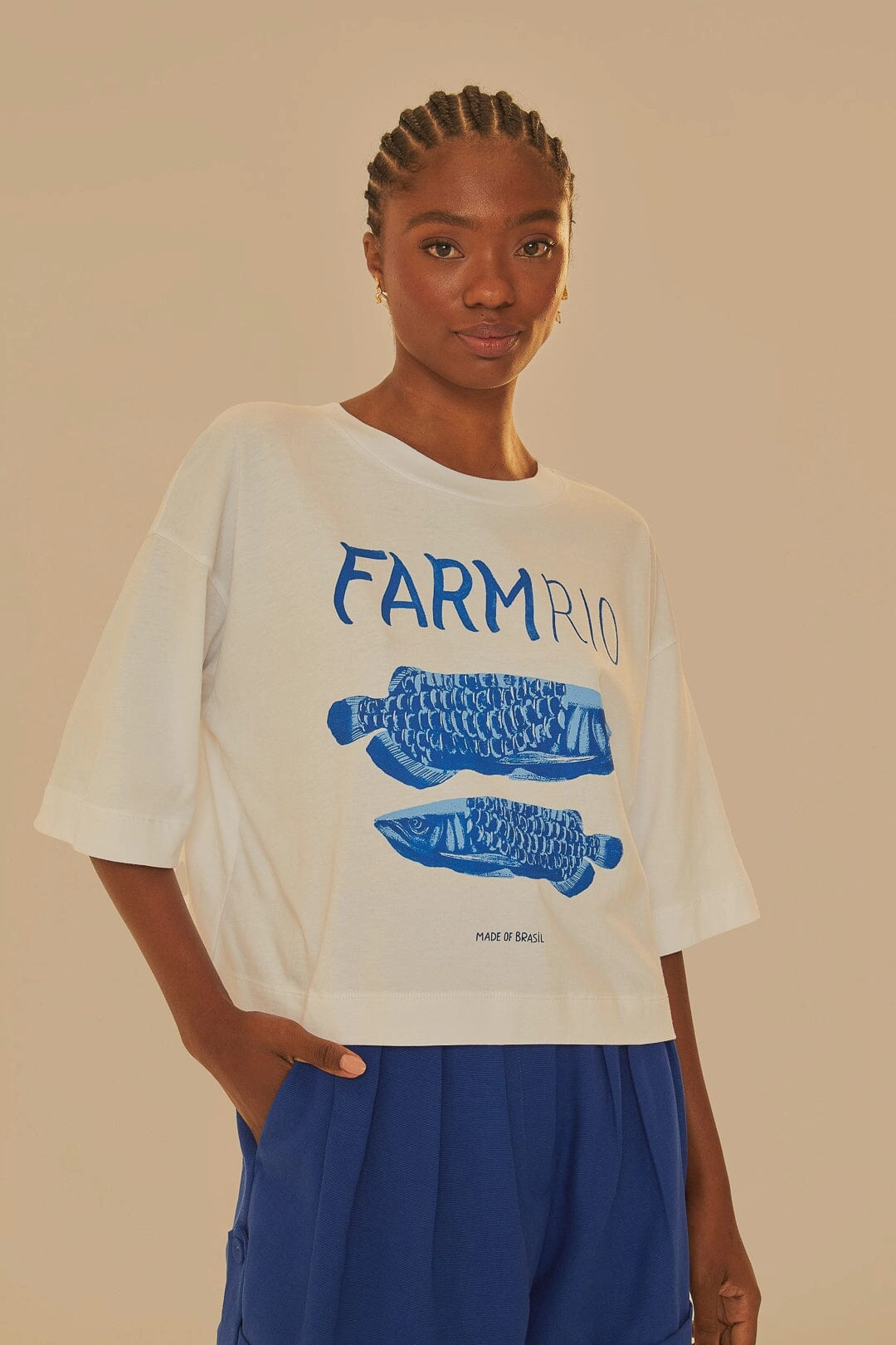 Chilly Style Sporty Layer White Farm Rio Organic Cotton T-Shirt
