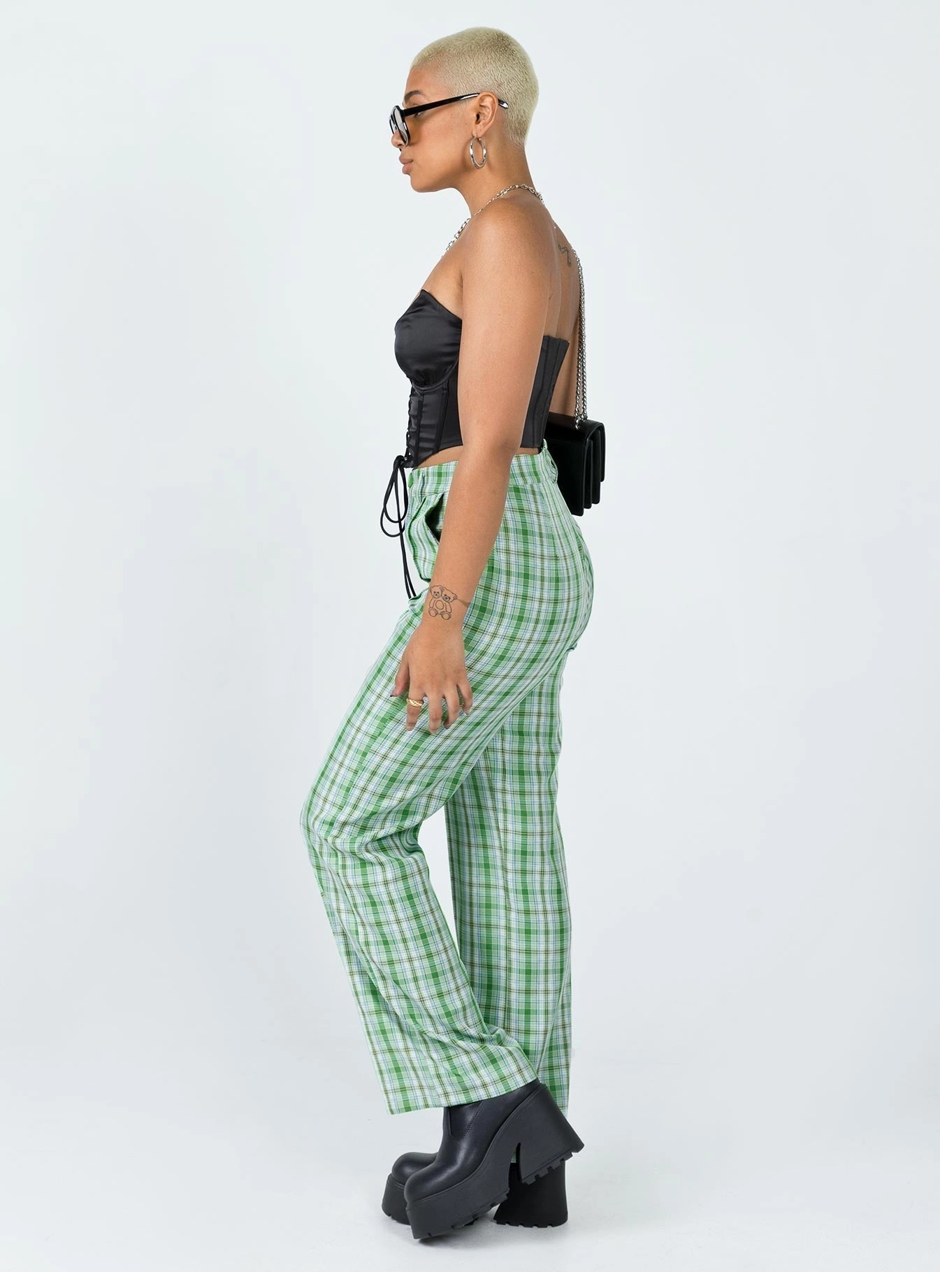 Wiluna Pants Green Active Flex Breathable Material