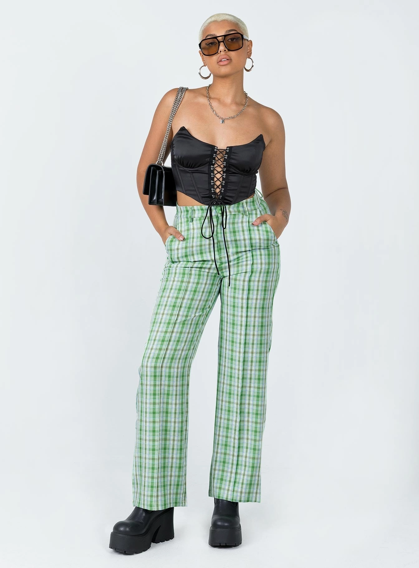 Wiluna Pants Green Cozy Movement Layer Fit