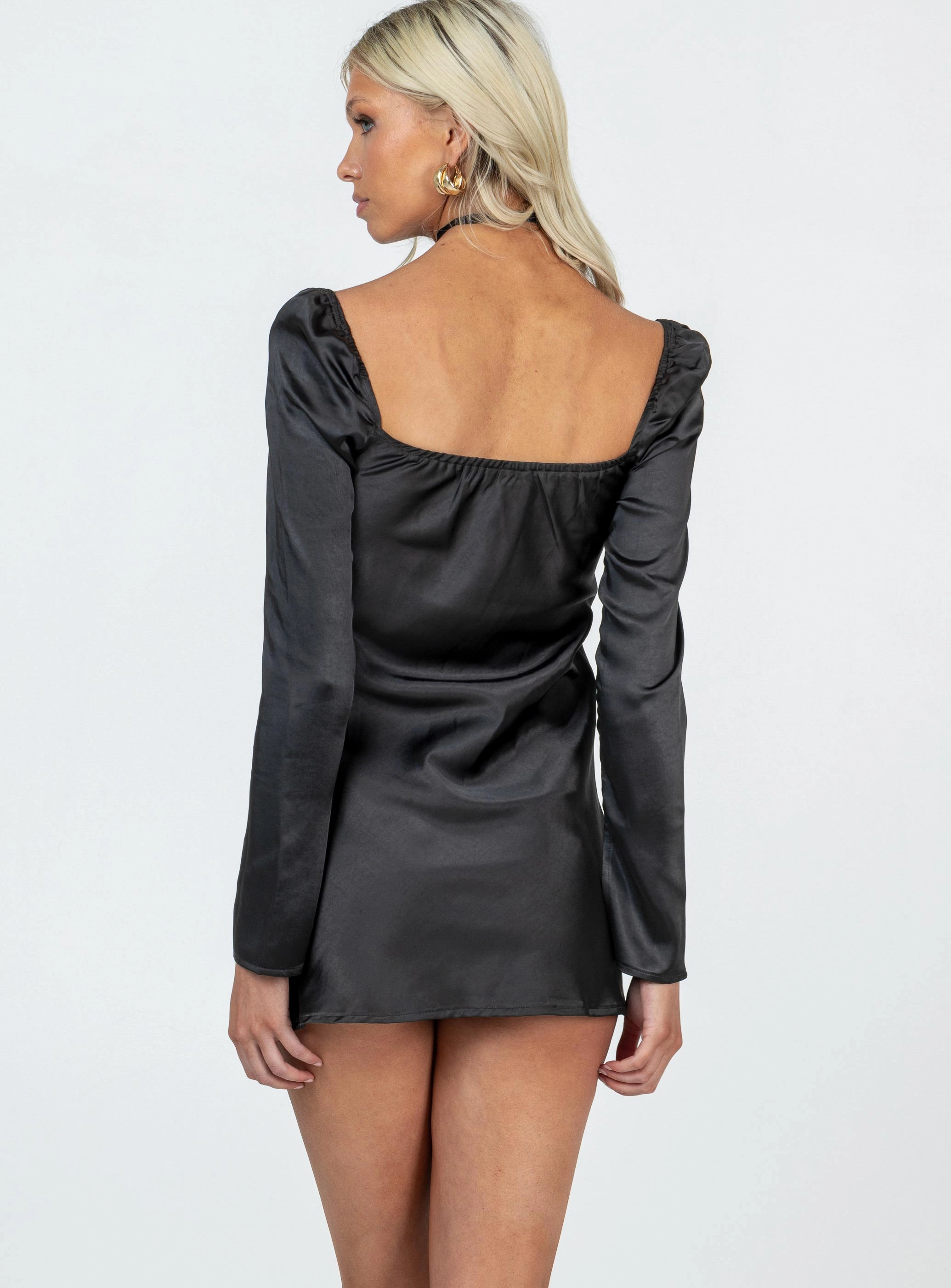 Star Power Mini Dress Black Tall FoldablePackaging