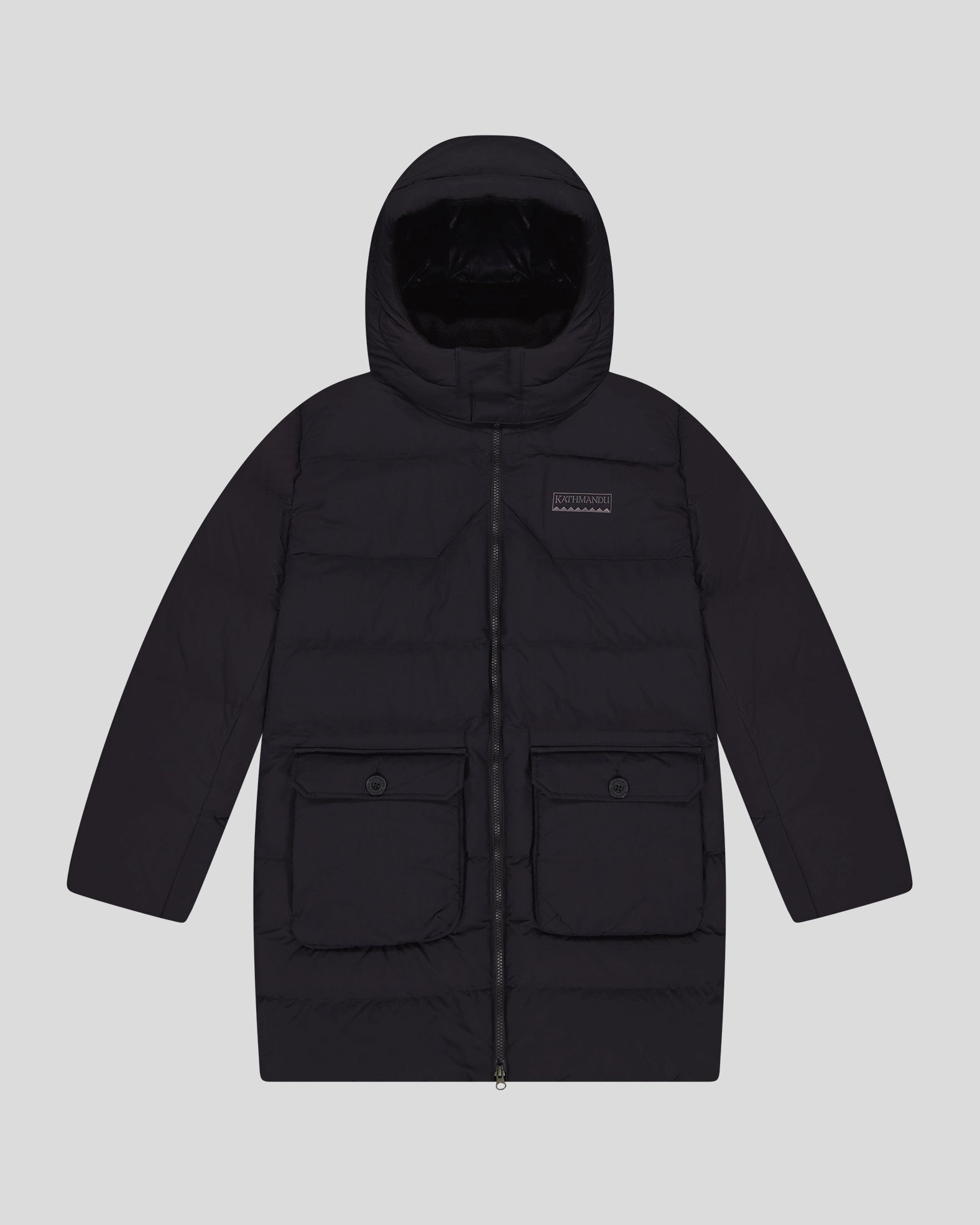 Daily Essential Women's Epiq Down Heritage Parka Jacket - Black Stingray