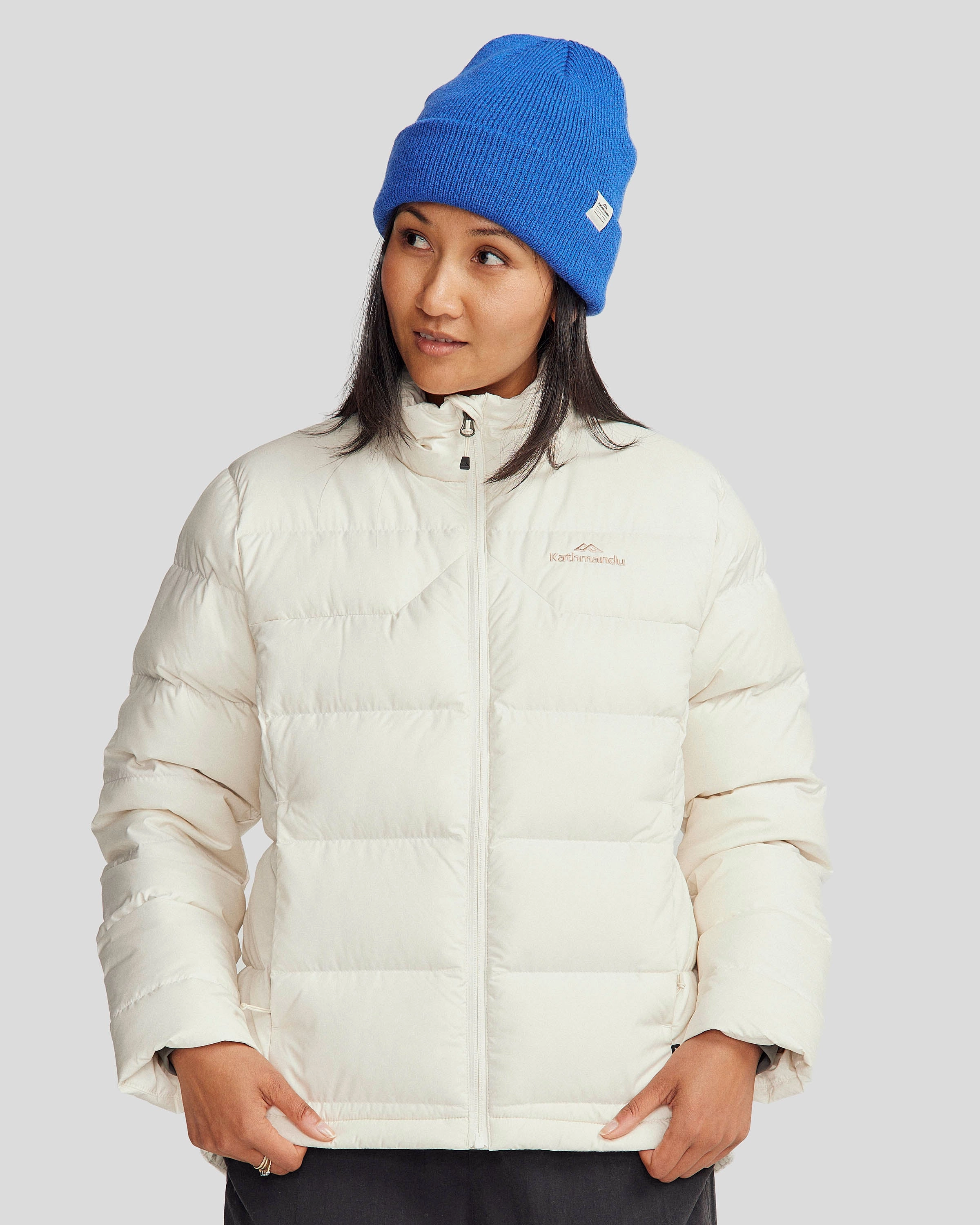 Dynamic Compression Fit Essential Style Women's Epiq Down Jacket - Natural/Mineral