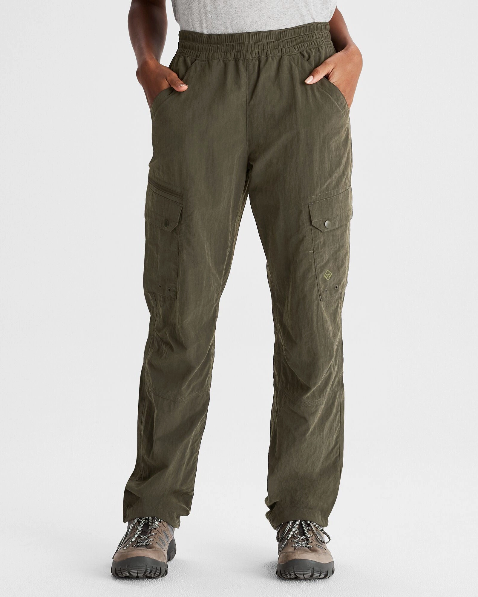Cozy Stretch Hiking Gear Women's EVRY-Day Cargo Pants - Dark Moss