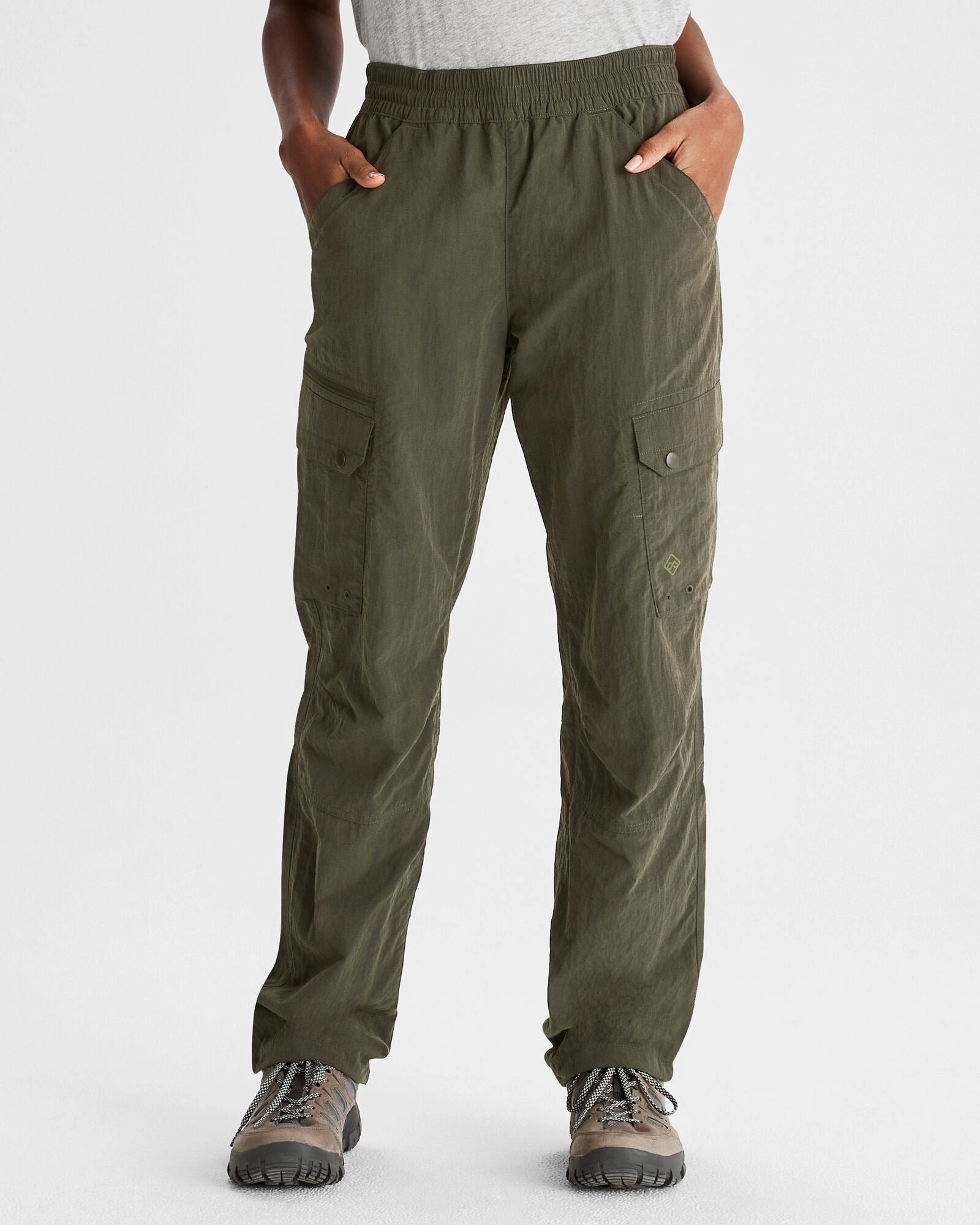Women's EVRY-Day Cargo Pants - Dark Moss Smooth Fit Lining