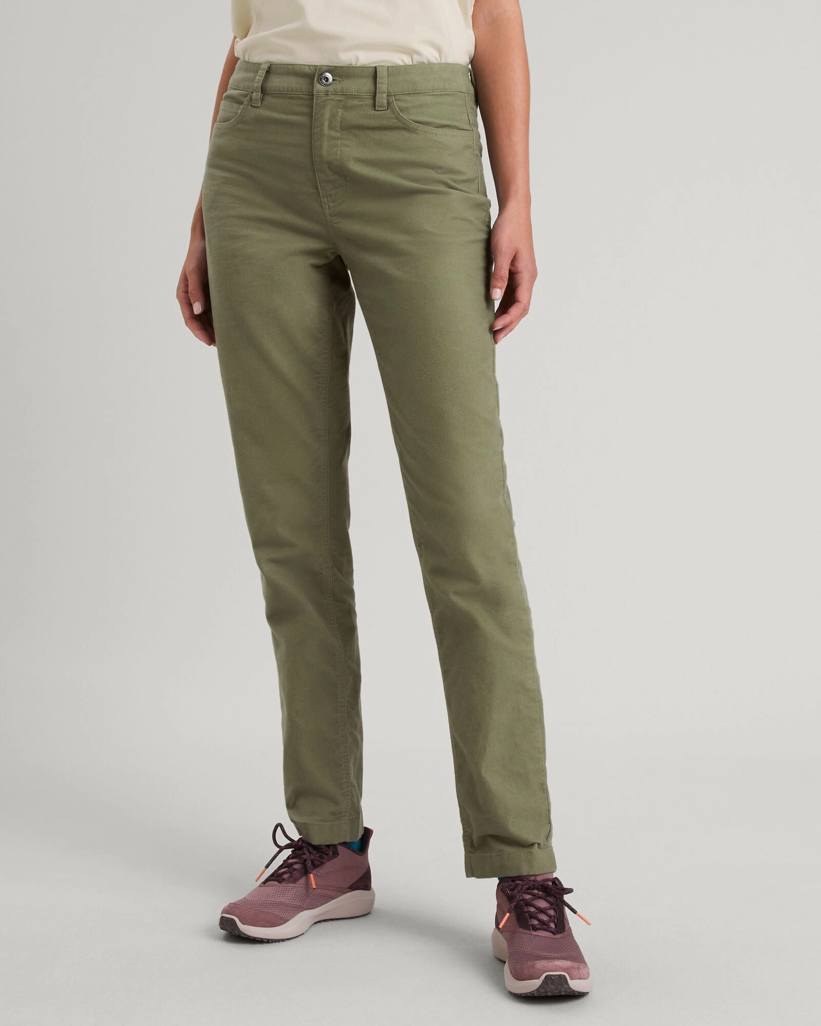 Utility Style Women's Flight Moleskin Pants - Beech
