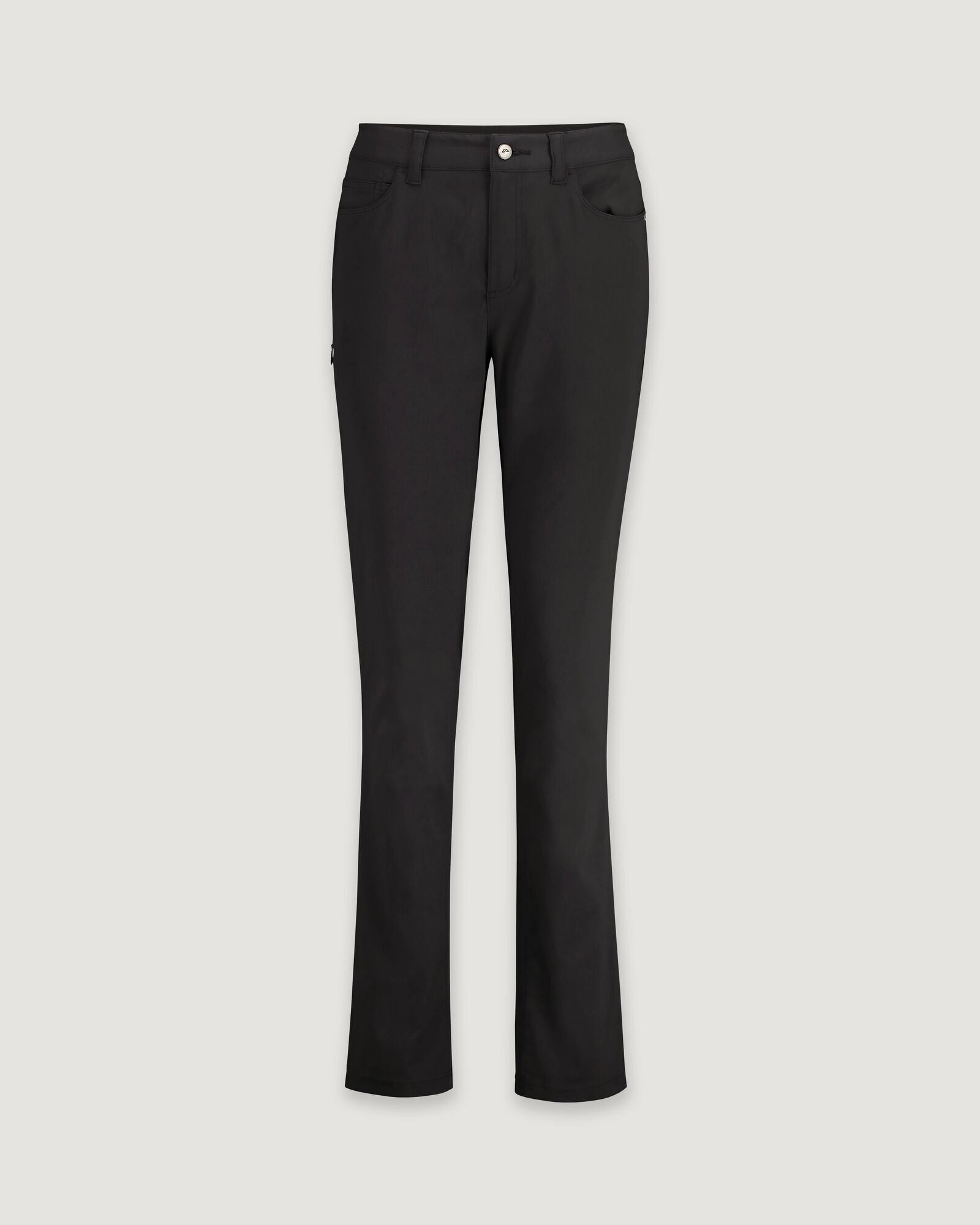 Side slits Flexible Comfort Wear Women's Flight Pants - Regular - Black Stingray